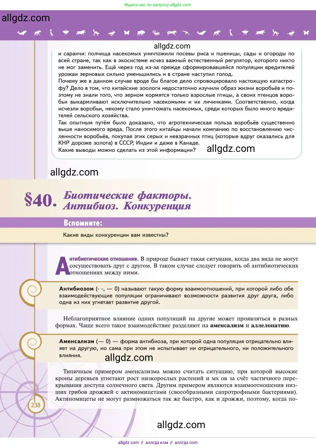 Биология, 11 класс Учебник, авторы: Пасечник Владимир Васильевич, Каменский Андрей Александрович, Рубцов Александр Михайлович, Швецов Глеб Геннадьевич, Абовян Леван Арташесович, Гапонюк Зоя Георгиевна, издательство Просвещение, Москва, 2023, страница 238