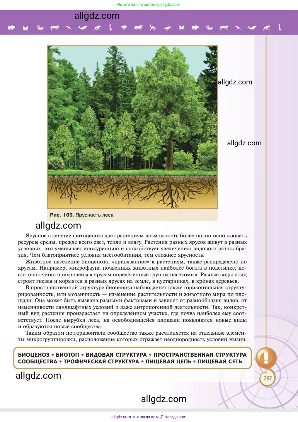Биология, 11 класс Учебник, авторы: Пасечник Владимир Васильевич, Каменский Андрей Александрович, Рубцов Александр Михайлович, Швецов Глеб Геннадьевич, Абовян Леван Арташесович, Гапонюк Зоя Георгиевна, издательство Просвещение, Москва, 2023, страница 287
