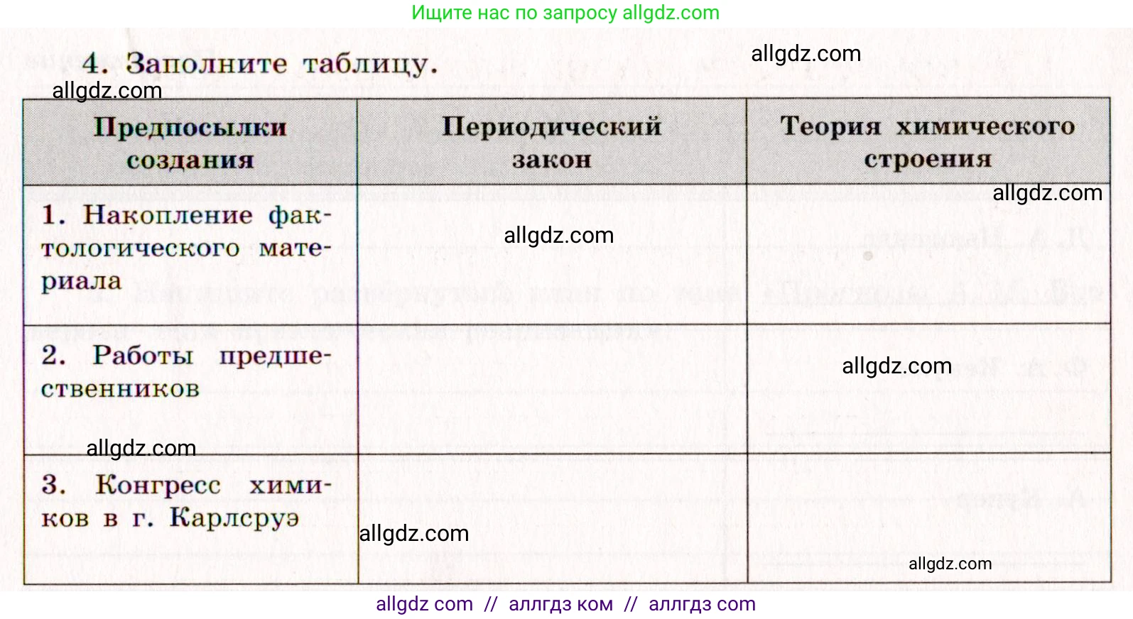 Химия, 11 класс рабочая тетрадь, авторы: Габриелян Олег Саргисович, Сладков Сергей Анатольевич, Остроумов Игорь Геннадьевич, издательство Просвещение, Москва, 2021, белого цвета, страница 13, номер 4, Условие