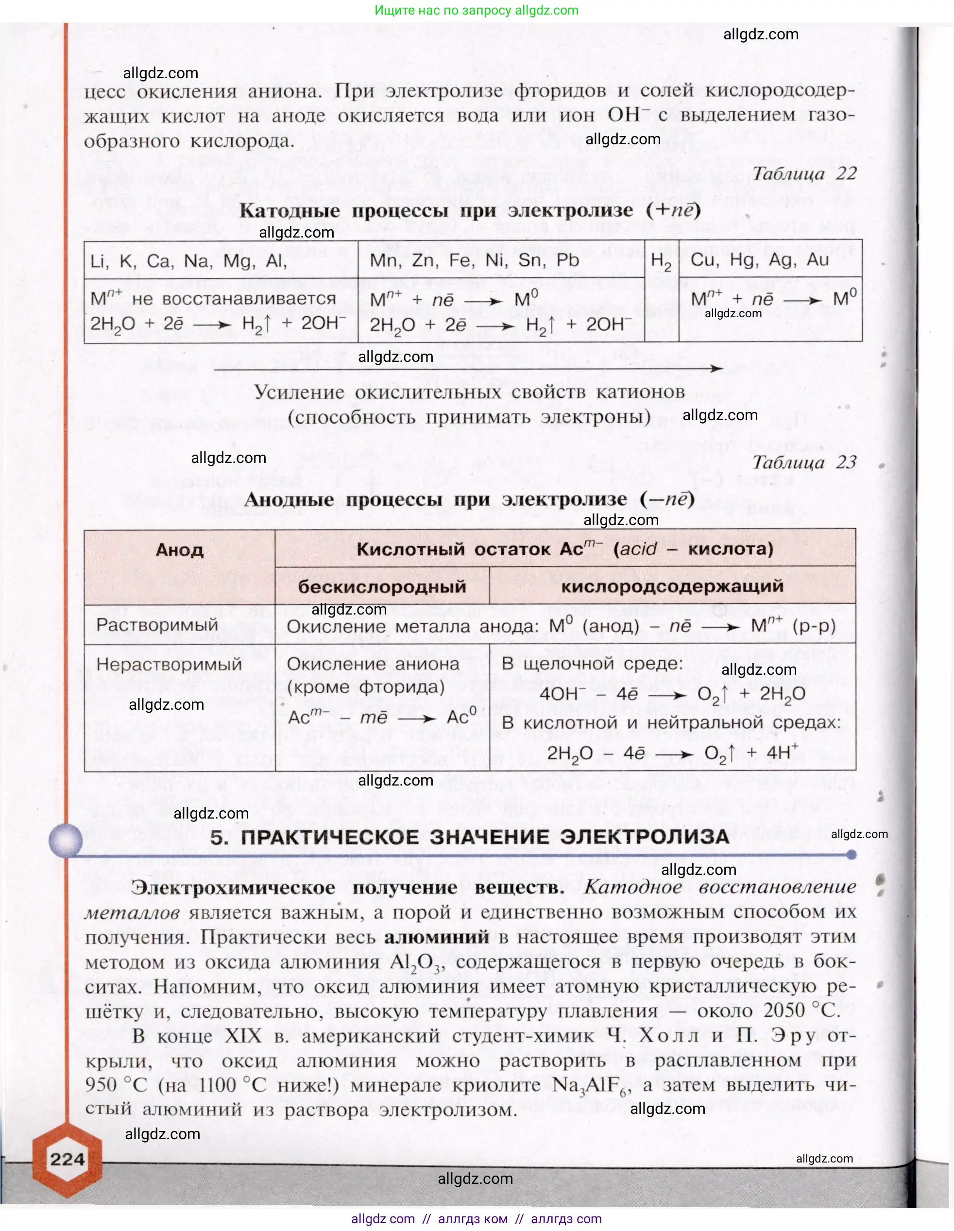 Химия, 11 класс Учебник, авторы: Габриелян Олег Саргисович, Остроумов Игорь Геннадьевич, Сладков Сергей Анатольевич, Левкин Антон Николаевич, издательство Просвещение, Москва, 2021, белого цвета, страница 224