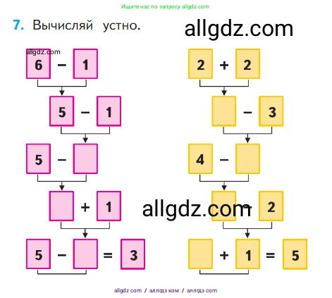 Математика, 1 класс Учебник, авторы: Моро Мария Игнатьевна, Волкова Светлана Ивановна, Степанова Светлана Вячеславовна, издательство Просвещение, Москва, 2023, белого цвета, Часть 1, страница 73, номер 7, Условие