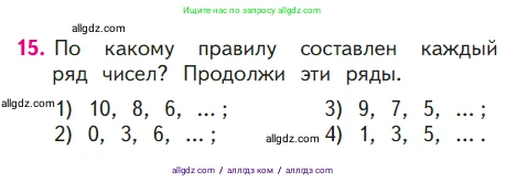 Математика, 1 класс Учебник, авторы: Моро Мария Игнатьевна, Волкова Светлана Ивановна, Степанова Светлана Вячеславовна, издательство Просвещение, Москва, 2023, белого цвета, Часть 2, страница 25, номер 15, Условие