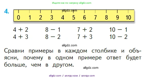 Математика, 1 класс Учебник, авторы: Моро Мария Игнатьевна, Волкова Светлана Ивановна, Степанова Светлана Вячеславовна, издательство Просвещение, Москва, 2023, белого цвета, Часть 2, страница 5, номер 4, Условие