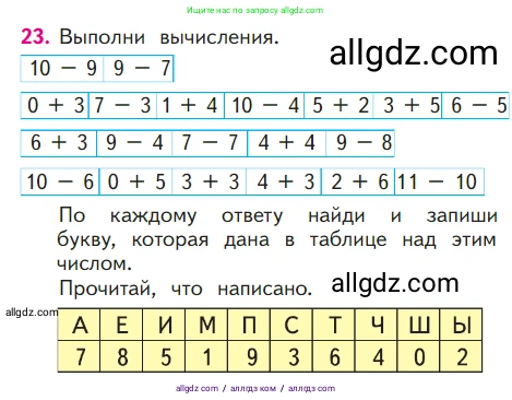 Математика, 1 класс Учебник, авторы: Моро Мария Игнатьевна, Волкова Светлана Ивановна, Степанова Светлана Вячеславовна, издательство Просвещение, Москва, 2023, белого цвета, Часть 2, страница 59, номер 23, Условие