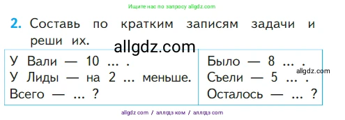 Математика, 1 класс Учебник, авторы: Моро Мария Игнатьевна, Волкова Светлана Ивановна, Степанова Светлана Вячеславовна, издательство Просвещение, Москва, 2023, белого цвета, Часть 2, страница 84, номер 2, Условие