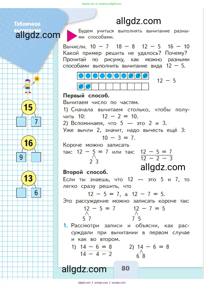 Математика, 1 класс Учебник, авторы: Моро Мария Игнатьевна, Волкова Светлана Ивановна, Степанова Светлана Вячеславовна, издательство Просвещение, Москва, 2023, белого цвета, Часть 2, страница 80