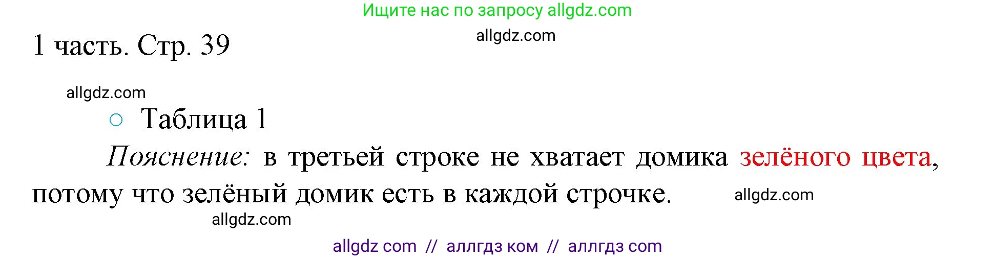 Математика, 1 класс Учебник, авторы: Моро Мария Игнатьевна, Волкова Светлана Ивановна, Степанова Светлана Вячеславовна, издательство Просвещение, Москва, 2023, белого цвета, Часть 1, страница 39, номер 39, Решение