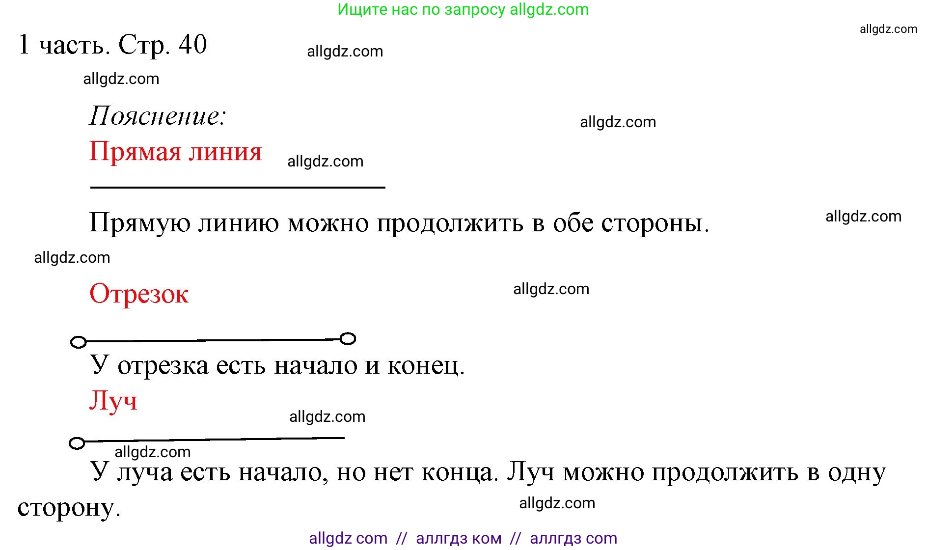 Математика, 1 класс Учебник, авторы: Моро Мария Игнатьевна, Волкова Светлана Ивановна, Степанова Светлана Вячеславовна, издательство Просвещение, Москва, 2023, белого цвета, Часть 1, страница 40, номер 40, Решение