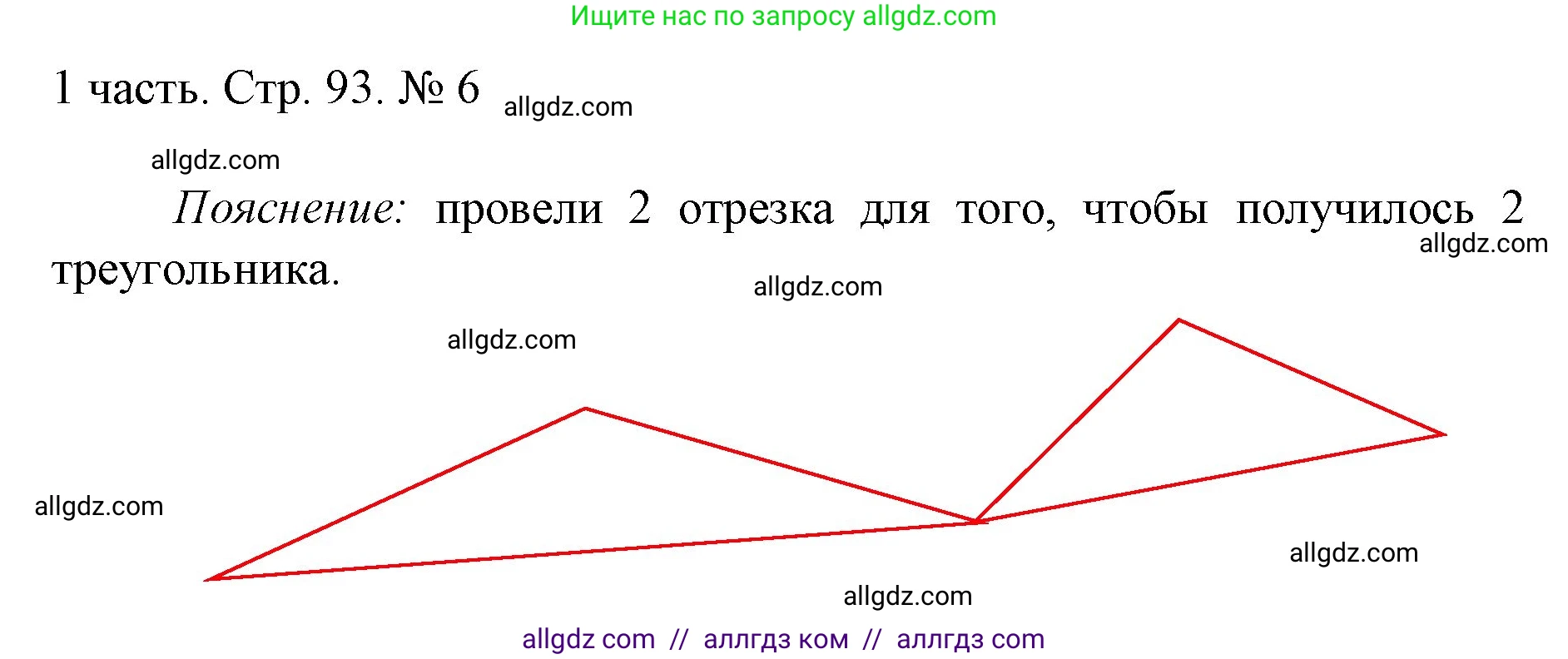 Математика, 1 класс Учебник, авторы: Моро Мария Игнатьевна, Волкова Светлана Ивановна, Степанова Светлана Вячеславовна, издательство Просвещение, Москва, 2023, белого цвета, Часть 1, страница 93, номер 6, Решение