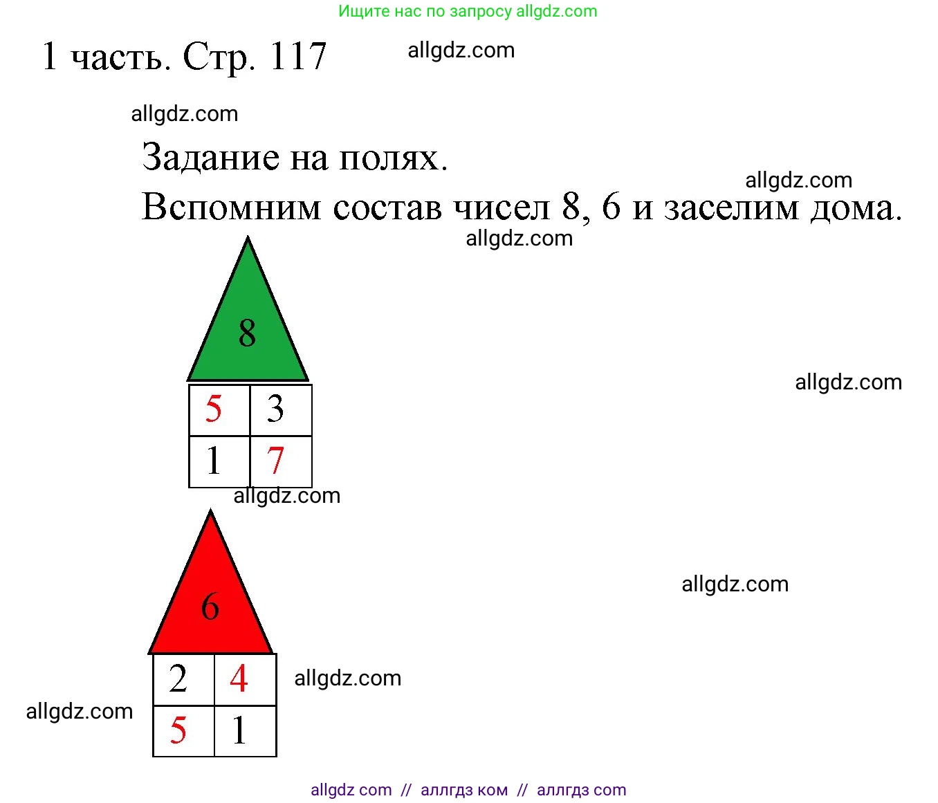 Математика, 1 класс Учебник, авторы: Моро Мария Игнатьевна, Волкова Светлана Ивановна, Степанова Светлана Вячеславовна, издательство Просвещение, Москва, 2023, белого цвета, Часть 1, страница 117, Решение