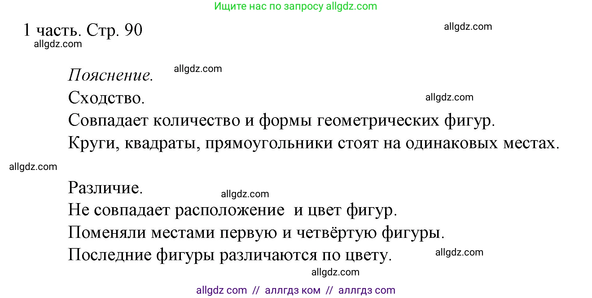 Математика, 1 класс Учебник, авторы: Моро Мария Игнатьевна, Волкова Светлана Ивановна, Степанова Светлана Вячеславовна, издательство Просвещение, Москва, 2023, белого цвета, Часть 1, страница 90, Решение