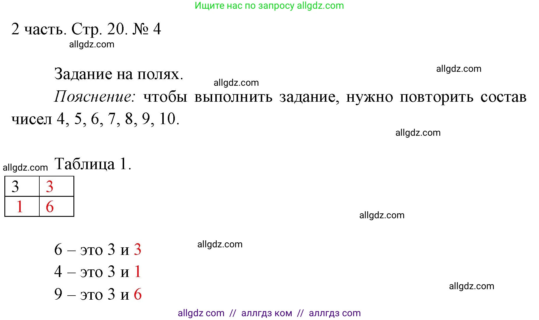 Математика, 1 класс Учебник, авторы: Моро Мария Игнатьевна, Волкова Светлана Ивановна, Степанова Светлана Вячеславовна, издательство Просвещение, Москва, 2023, белого цвета, Часть 2, страница 20, номер 4, Решение