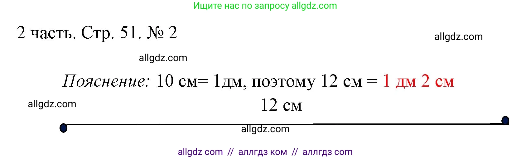 Математика, 1 класс Учебник, авторы: Моро Мария Игнатьевна, Волкова Светлана Ивановна, Степанова Светлана Вячеславовна, издательство Просвещение, Москва, 2023, белого цвета, Часть 2, страница 51, номер 2, Решение