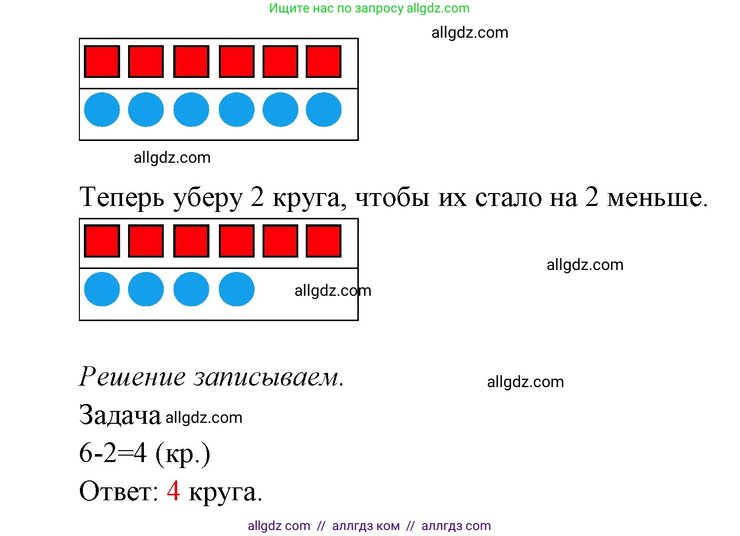 Математика, 1 класс Учебник, авторы: Моро Мария Игнатьевна, Волкова Светлана Ивановна, Степанова Светлана Вячеславовна, издательство Просвещение, Москва, 2023, белого цвета, Часть 2, страница 7, номер 1, Решение (продолжение 2)