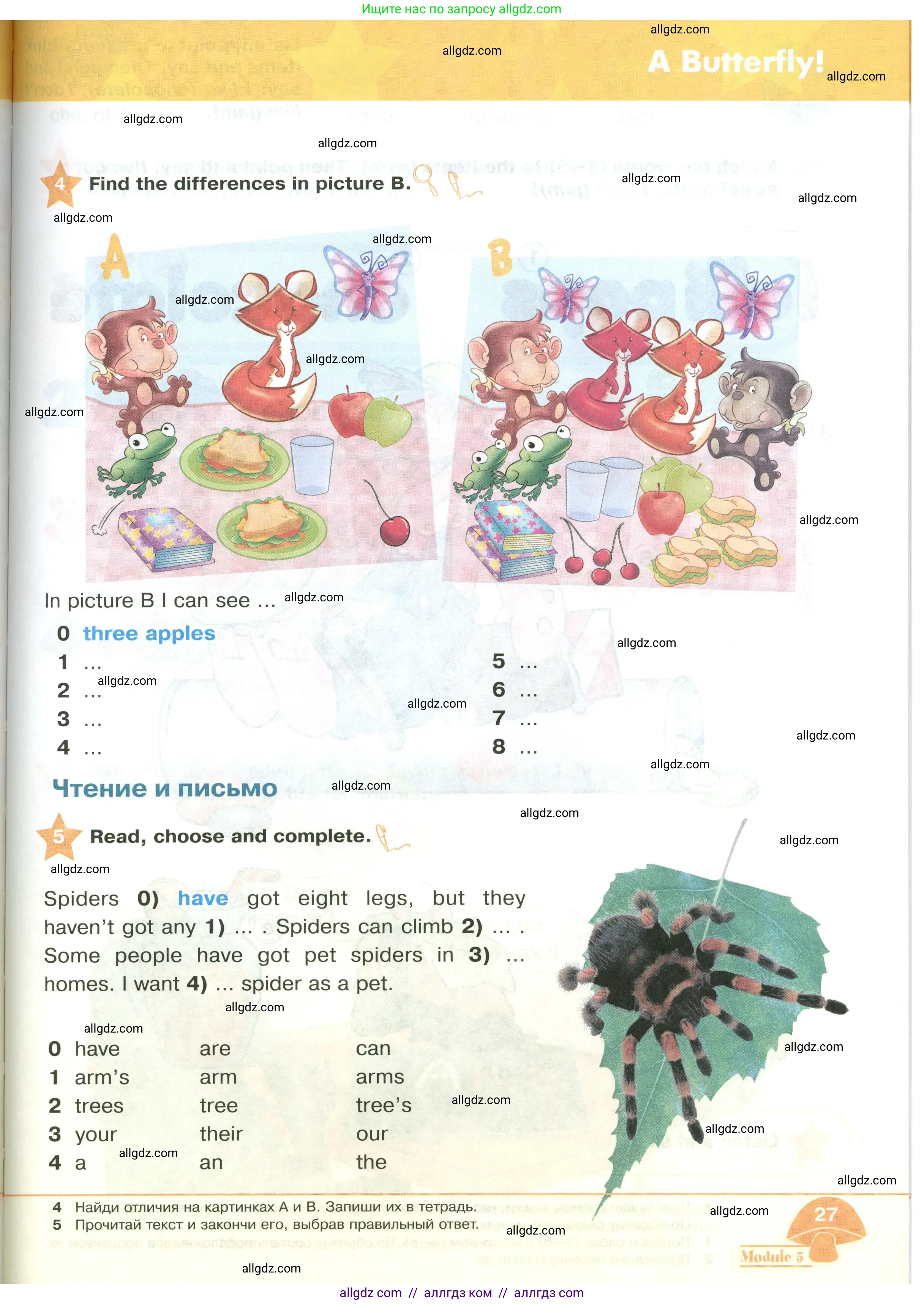 Английский язык (english), 2 класс Учебник (Student's book), авторы: Баранова Ксения Михайловна (Baranova Ksenia), Дули Дженни (Dooley Jenny), Копылова Виктория Викторовна (Kopylova Victoria), Мильруд Радислав Петрович (Millrood Radislav), Эванс Вирджиния (Evans Virginia), издательство Просвещение, Москва, 2023, белого цвета, Часть ( Part) 2, страница 27