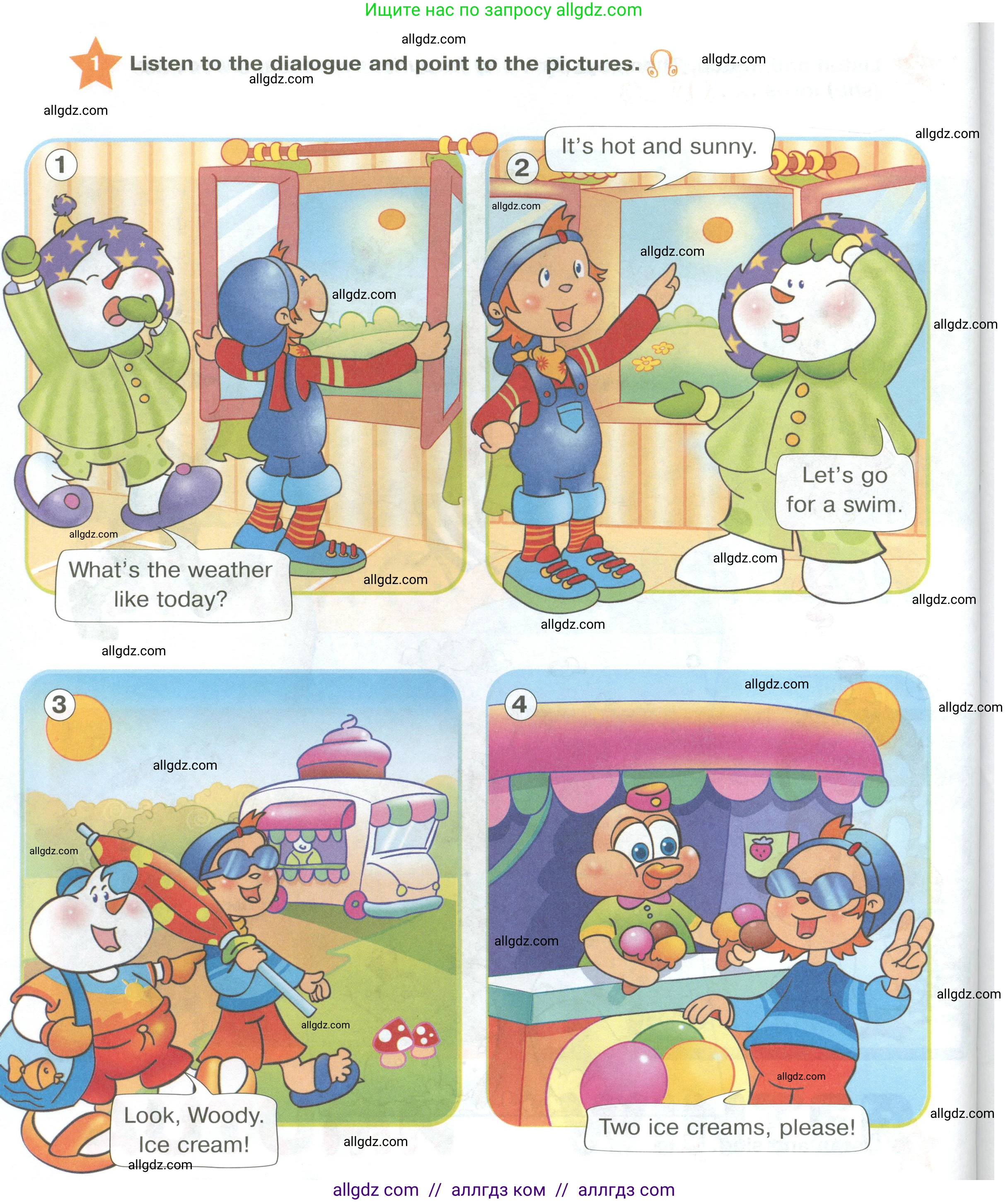 Английский язык (english), 2 класс Учебник (Student's book), авторы: Баранова Ксения Михайловна (Baranova Ksenia), Дули Дженни (Dooley Jenny), Копылова Виктория Викторовна (Kopylova Victoria), Мильруд Радислав Петрович (Millrood Radislav), Эванс Вирджиния (Evans Virginia), издательство Просвещение, Москва, 2023, белого цвета, Часть ( Part) 2, страница 56, номер 1, Условие