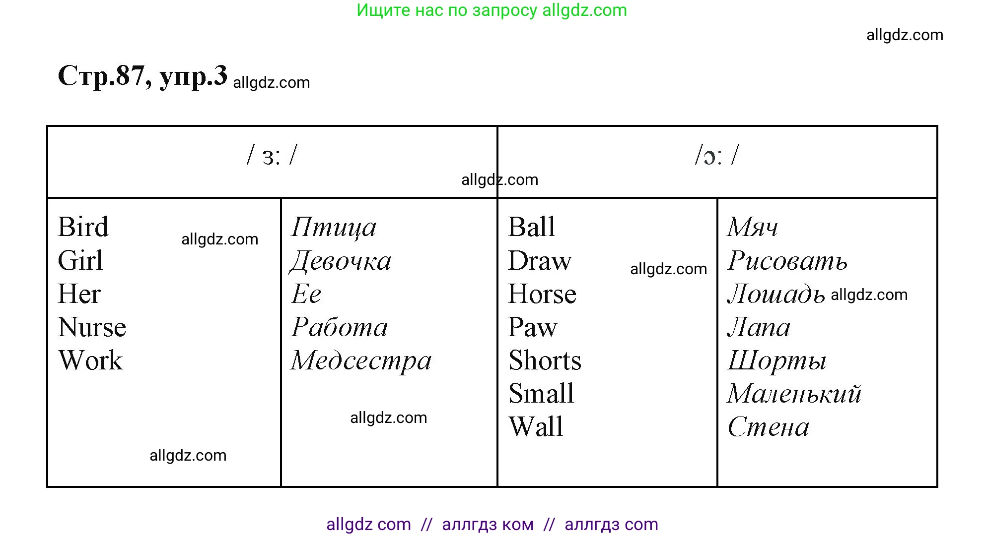 Английский язык (english), 2 класс Учебник (Student's book), авторы: Баранова Ксения Михайловна (Baranova Ksenia), Дули Дженни (Dooley Jenny), Копылова Виктория Викторовна (Kopylova Victoria), Мильруд Радислав Петрович (Millrood Radislav), Эванс Вирджиния (Evans Virginia), издательство Просвещение, Москва, 2023, белого цвета, Часть ( Part) 1, страница 87, номер 3, Решение