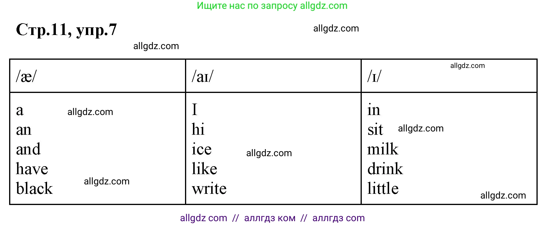 Английский язык (english), 2 класс Учебник (Student's book), авторы: Баранова Ксения Михайловна (Baranova Ksenia), Дули Дженни (Dooley Jenny), Копылова Виктория Викторовна (Kopylova Victoria), Мильруд Радислав Петрович (Millrood Radislav), Эванс Вирджиния (Evans Virginia), издательство Просвещение, Москва, 2023, белого цвета, Часть ( Part) 1, страница 11, номер 7, Решение