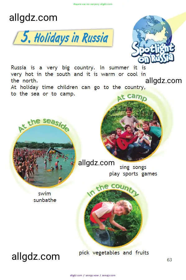 Английский язык (english), 2 класс Учебник (Student's book), авторы: Быкова Надежда Ильинична (Bykova Nadezhda), Бадулина Ольга Ивановна, Поспелова Марина Давидовна (Pospelova Marina), Эванс Вирджиния (Evans Virginia), издательство Просвещение, Москва, 2023, розового цвета, Часть ( Part) 2, страница 63