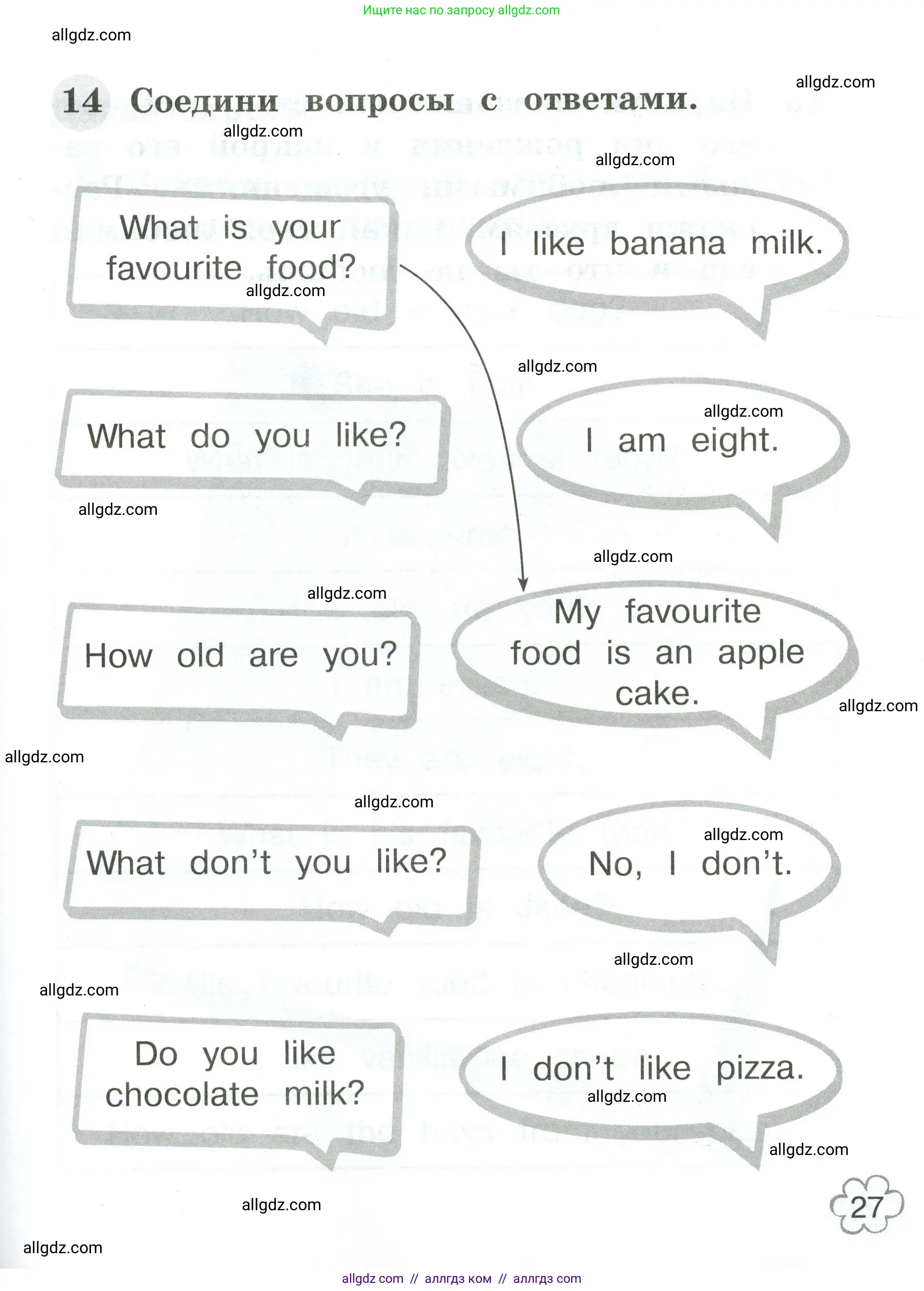 Английский язык (english), 2 класс Грамматический тренажёр, автор: Юшина Дарья Генадьевна, издательство Просвещение, Москва, 2018, розового цвета, страница 27