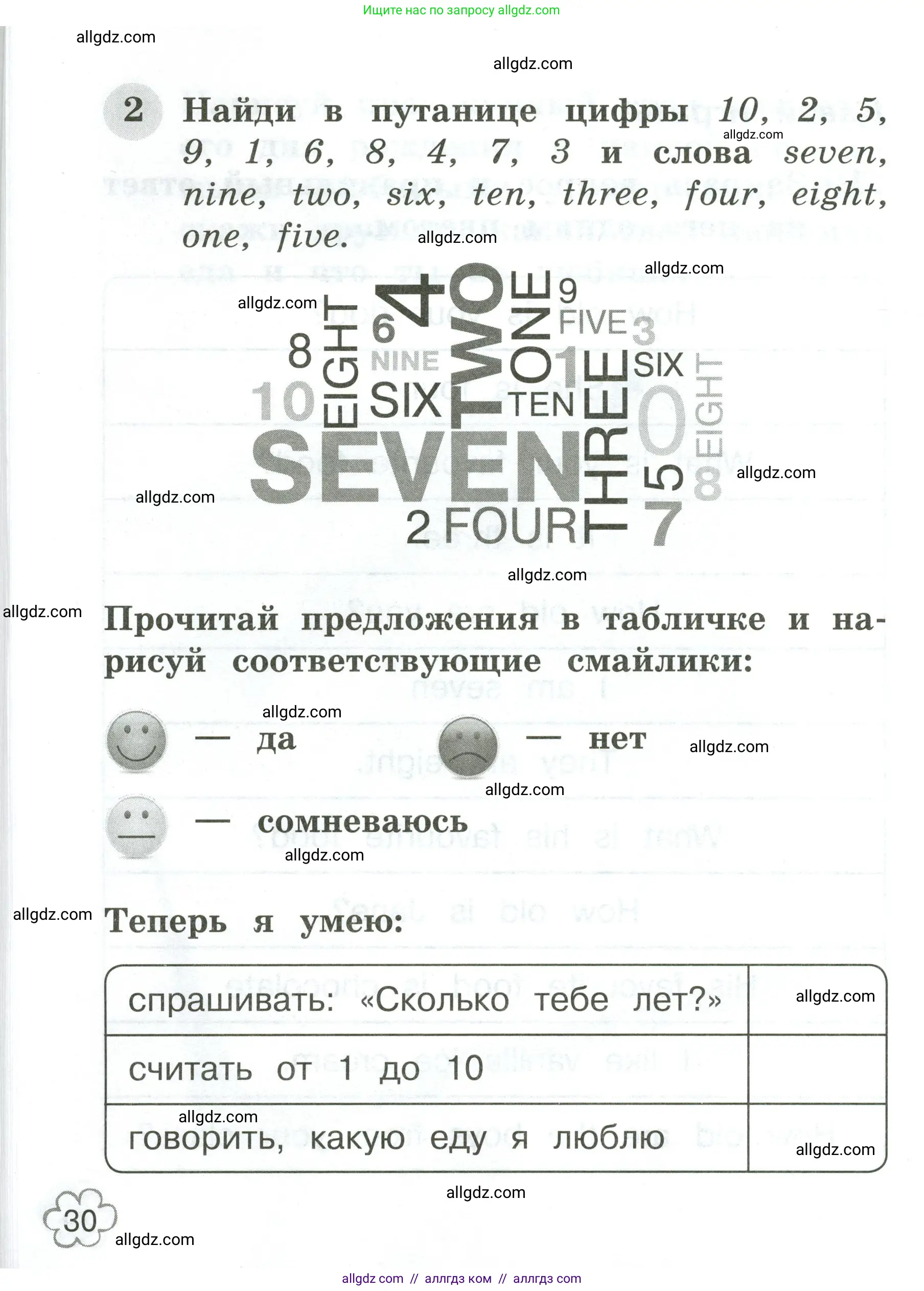 Английский язык (english), 2 класс Грамматический тренажёр, автор: Юшина Дарья Генадьевна, издательство Просвещение, Москва, 2018, розового цвета, страница 30