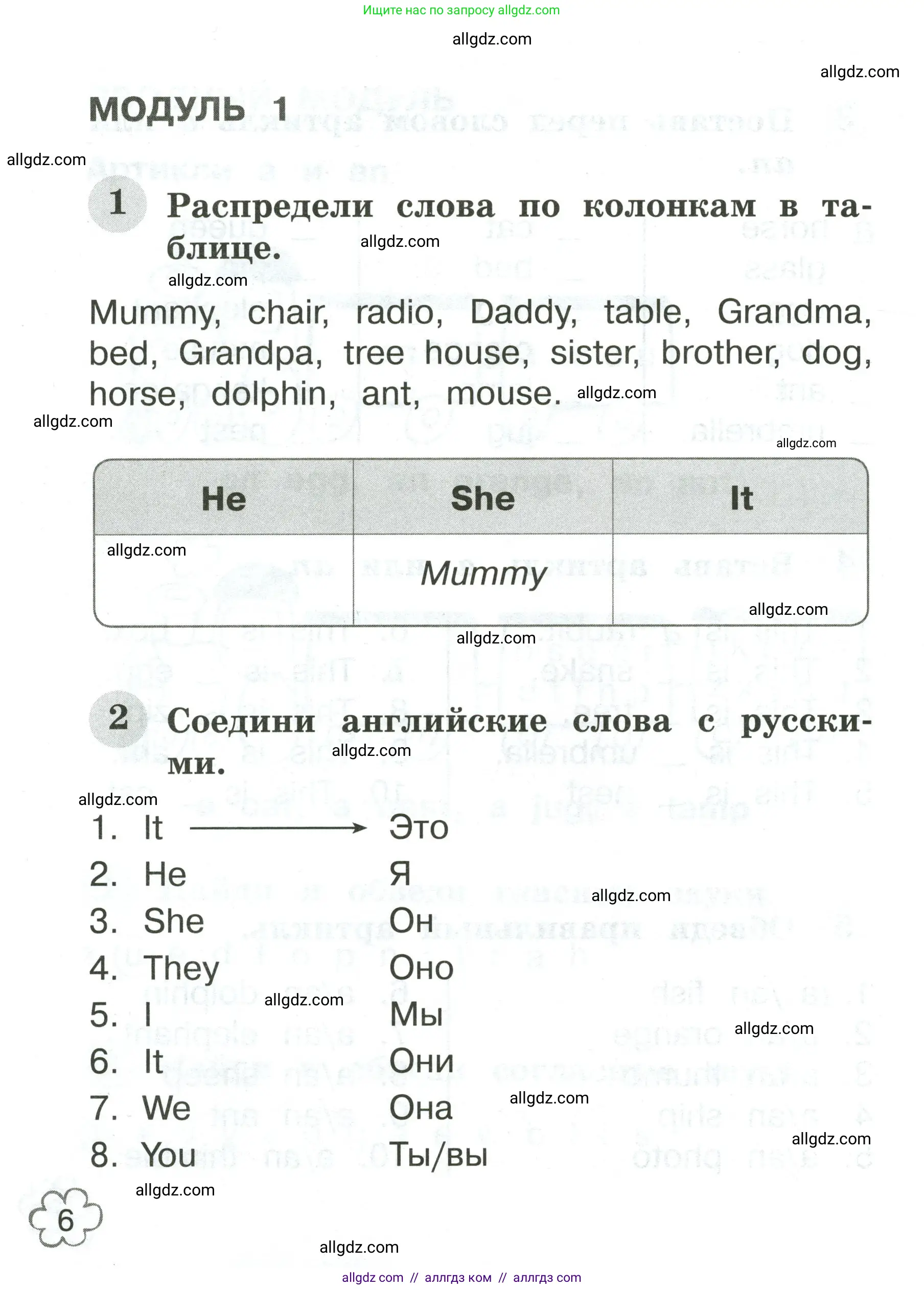 Английский язык (english), 2 класс Грамматический тренажёр, автор: Юшина Дарья Генадьевна, издательство Просвещение, Москва, 2018, розового цвета, страница 6