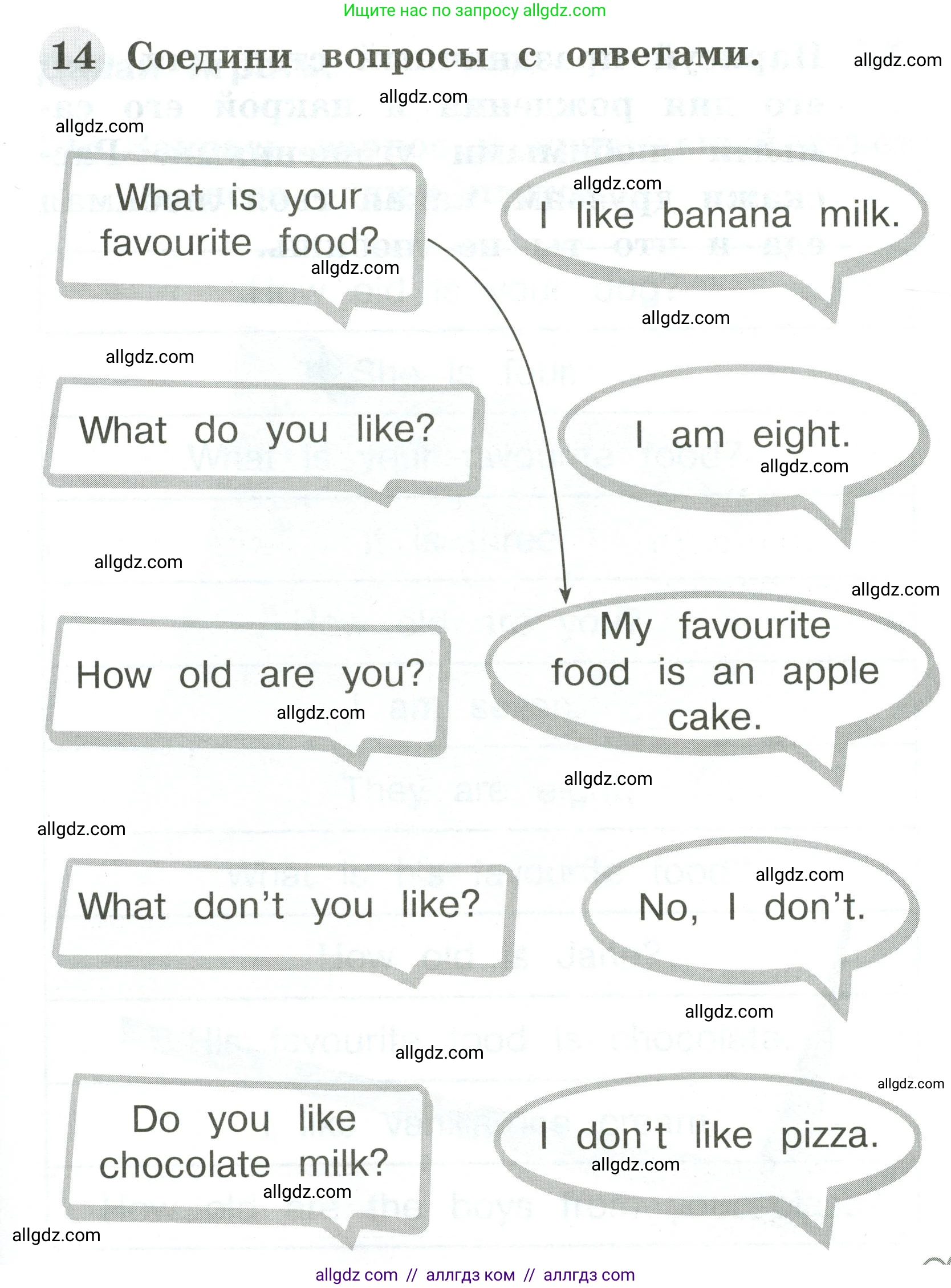 Английский язык (english), 2 класс Грамматический тренажёр, автор: Юшина Дарья Генадьевна, издательство Просвещение, Москва, 2018, розового цвета, страница 27, номер 14, Условие