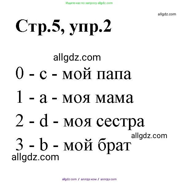Английский язык (english), 2 класс контрольные задания (test booklet), авторы: Баранова Ксения Михайловна (Baranova Ksenia), Дули Дженни (Dooley Jenny), Копылова Виктория Викторовна (Kopylova Victoria), Мильруд Радислав Петрович (Millrood Radislav), Эванс Вирджиния (Evans Virginia), издательство Просвещение, Москва, 2023, серого цвета, страница 5, номер 2, Решение