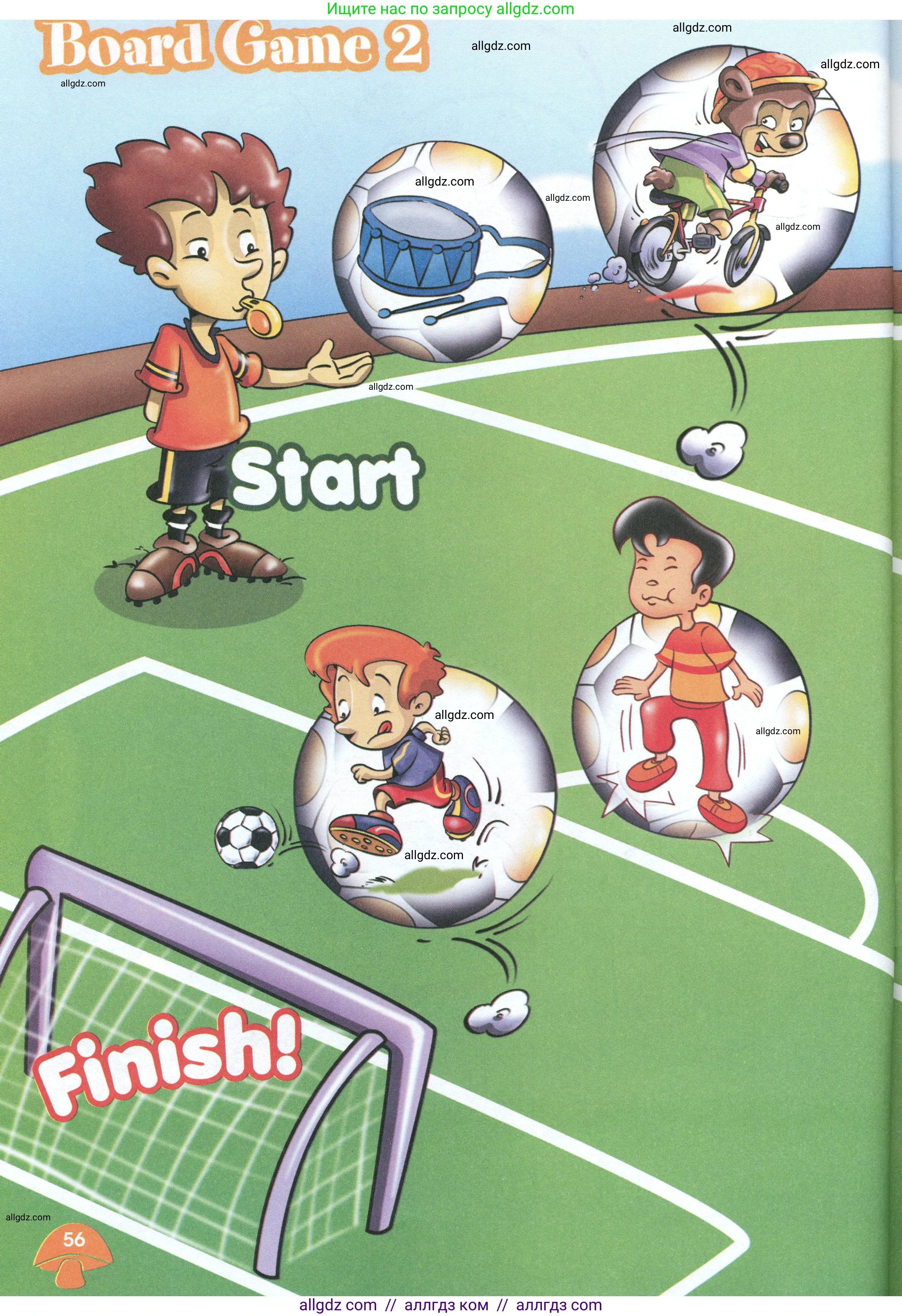 Английский язык (english), 2 класс Рабочая тетрадь (workbook), авторы: Баранова Ксения Михайловна (Baranova Ksenia), Дули Дженни (Dooley Jenny), Копылова Виктория Викторовна (Kopylova Victoria), Мильруд Радислав Петрович (Millrood Radislav), Эванс Вирджиния (Evans Virginia), издательство Просвещение, Москва, 2023, белого цвета, Часть ( Part) 1, страница 56, Условие