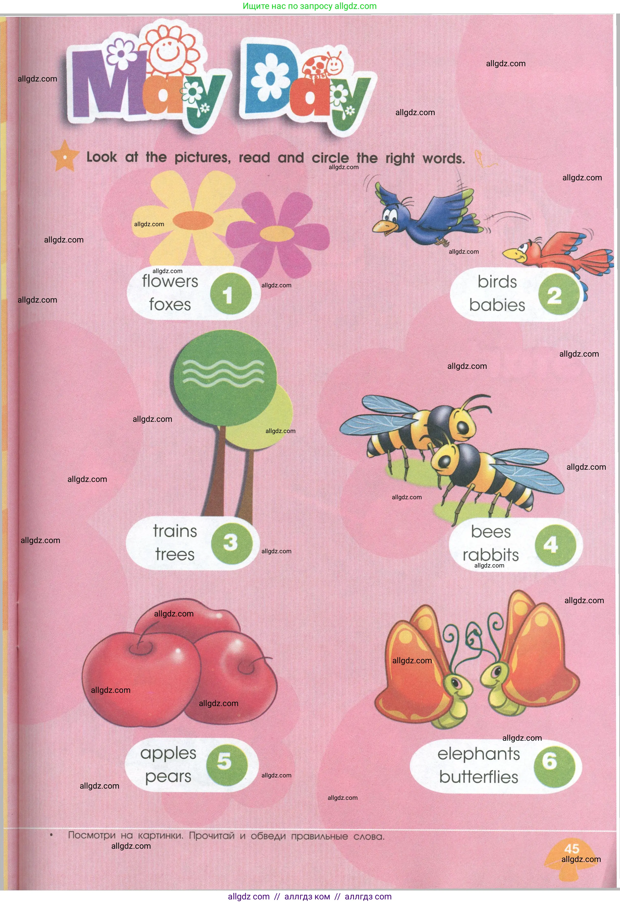 Английский язык (english), 2 класс Рабочая тетрадь (workbook), авторы: Баранова Ксения Михайловна (Baranova Ksenia), Дули Дженни (Dooley Jenny), Копылова Виктория Викторовна (Kopylova Victoria), Мильруд Радислав Петрович (Millrood Radislav), Эванс Вирджиния (Evans Virginia), издательство Просвещение, Москва, 2023, белого цвета, Часть ( Part) 2, страница 45