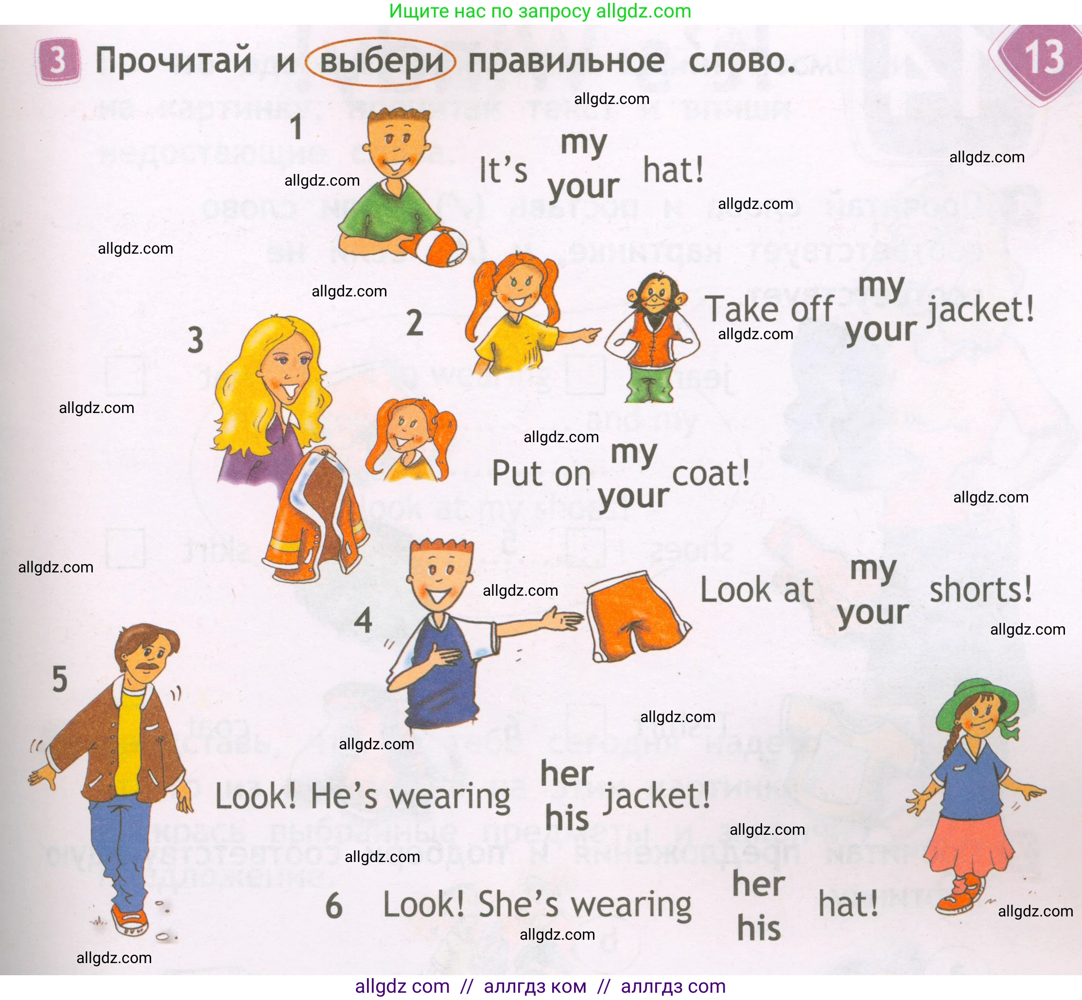 Английский язык (english), 2 класс Рабочая тетрадь (workbook), авторы: Быкова Надежда Ильинична (Bykova Nadezhda), Дули Дженни (Dooley Jenny), Поспелова Марина Давидовна (Pospelova Marina), Эванс Вирджиния (Evans Virginia), издательство Просвещение, Москва, 2023, розового цвета, страница 55, номер 3, Условие