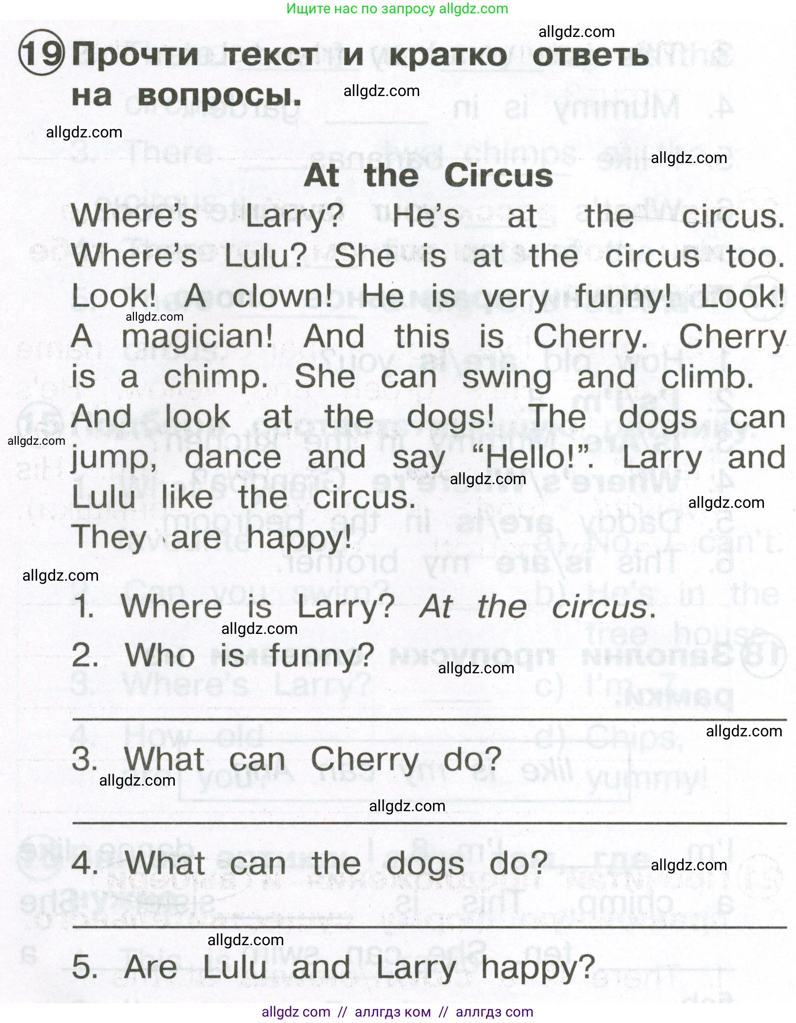 Английский язык (english), 2 класс Сборник упражнений, авторы: Быкова Надежда Ильинична (Bykova Nadezhda), Поспелова Марина Давидовна (Pospelova Marina), издательство Просвещение, Москва, 2023, розового цвета, страница 78, номер 19, Условие