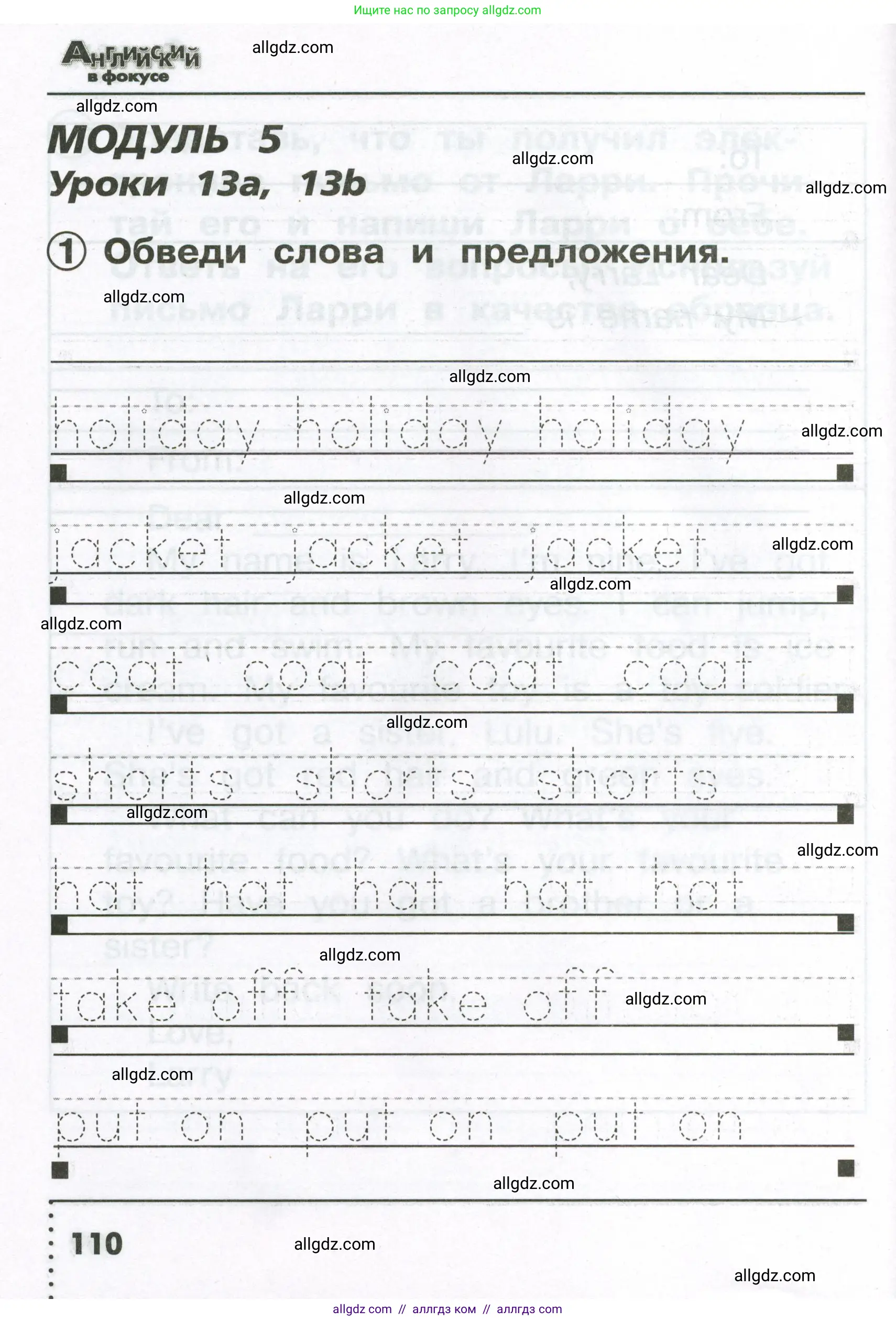 Английский язык (english), 2 класс Сборник упражнений, авторы: Быкова Надежда Ильинична (Bykova Nadezhda), Поспелова Марина Давидовна (Pospelova Marina), издательство Просвещение, Москва, 2023, розового цвета, страница 110