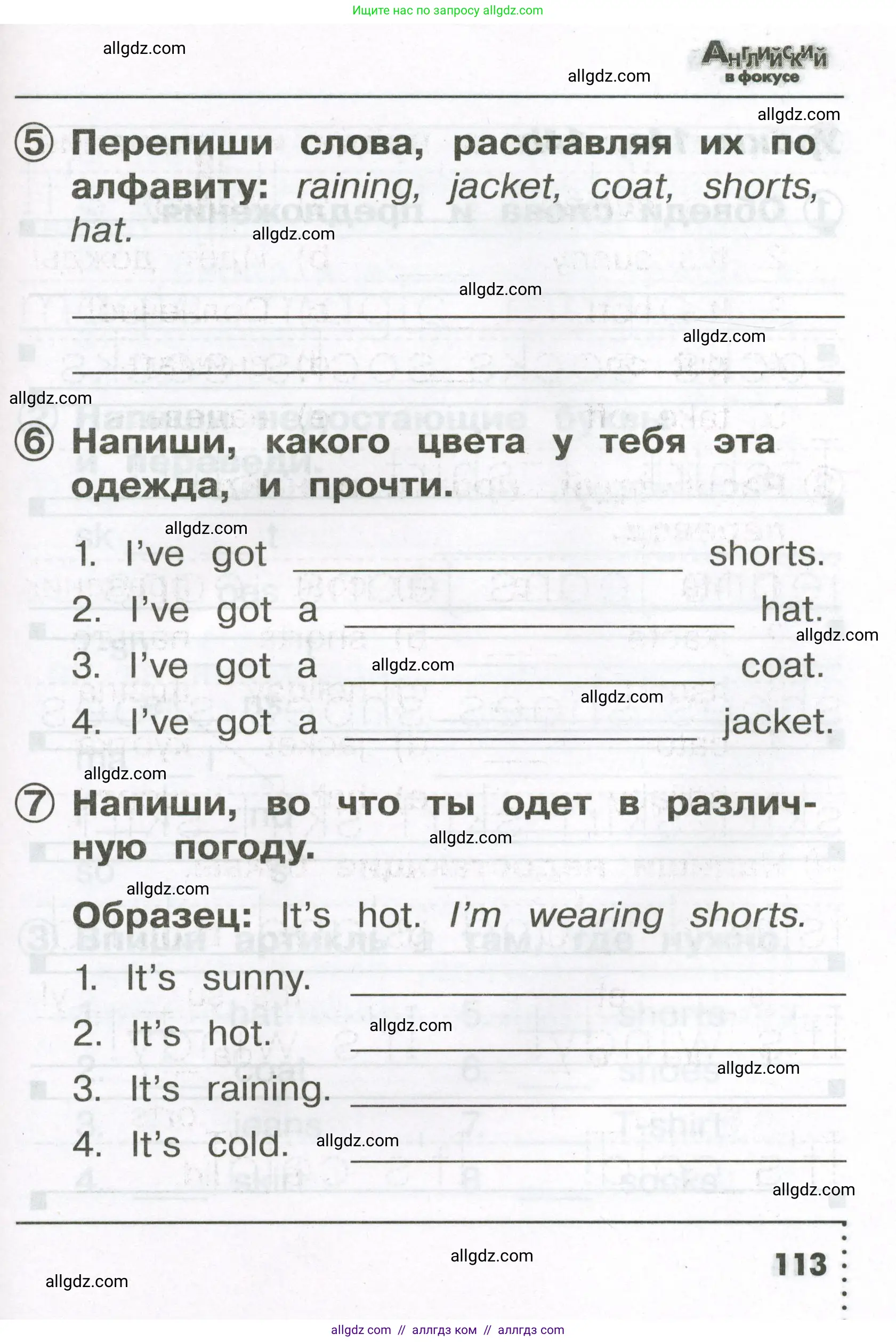 Английский язык (english), 2 класс Сборник упражнений, авторы: Быкова Надежда Ильинична (Bykova Nadezhda), Поспелова Марина Давидовна (Pospelova Marina), издательство Просвещение, Москва, 2023, розового цвета, страница 113