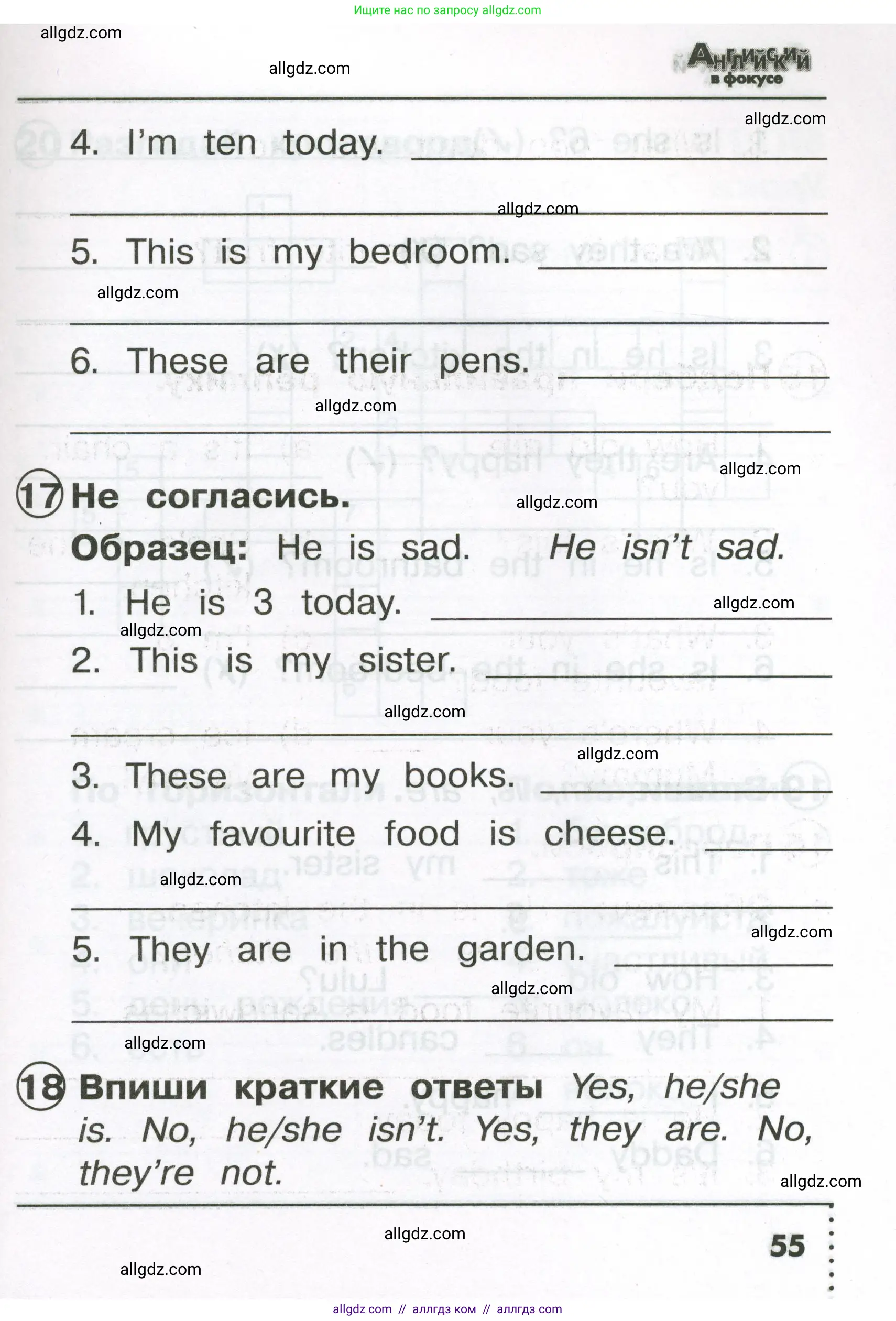 Английский язык (english), 2 класс Сборник упражнений, авторы: Быкова Надежда Ильинична (Bykova Nadezhda), Поспелова Марина Давидовна (Pospelova Marina), издательство Просвещение, Москва, 2023, розового цвета, страница 55