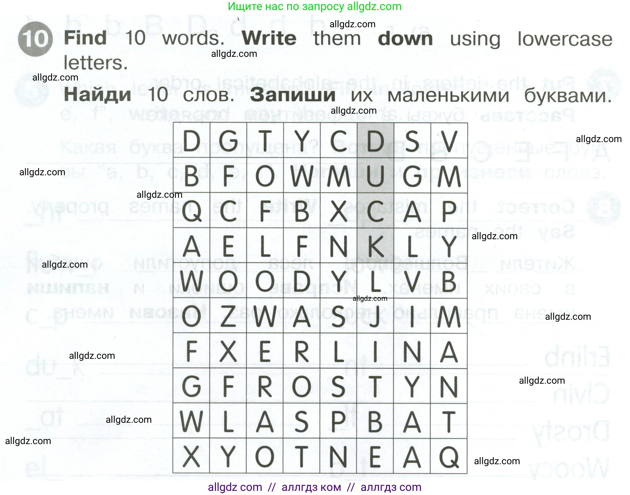 Английский язык (english), 2 класс Сборник упражнений, автор: Котова Марина Петровна, издательство Просвещение, Москва, 2023, белого цвета, страница 6, номер 10, Условие