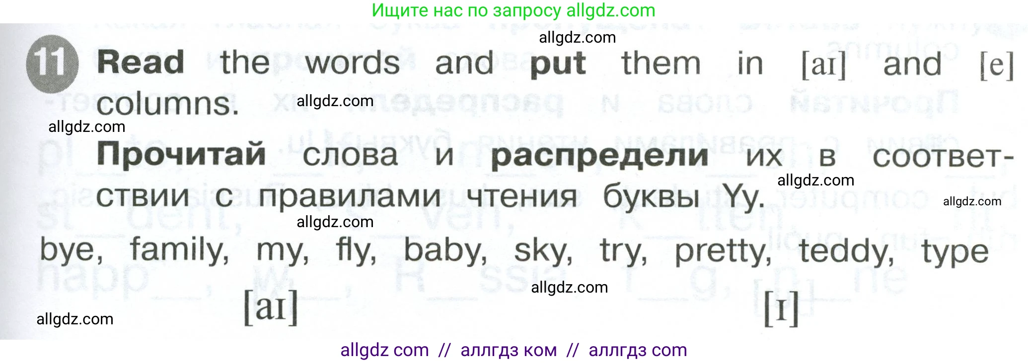 Английский язык (english), 2 класс Сборник упражнений, автор: Котова Марина Петровна, издательство Просвещение, Москва, 2023, белого цвета, страница 29, номер 11, Условие