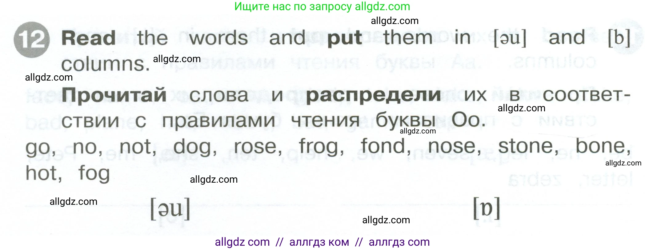 Английский язык (english), 2 класс Сборник упражнений, автор: Котова Марина Петровна, издательство Просвещение, Москва, 2023, белого цвета, страница 30, номер 12, Условие