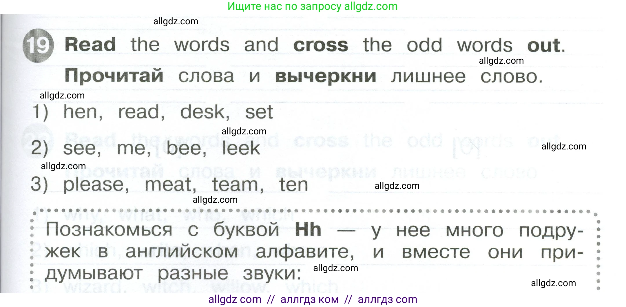 Английский язык (english), 2 класс Сборник упражнений, автор: Котова Марина Петровна, издательство Просвещение, Москва, 2023, белого цвета, страница 33, номер 19, Условие