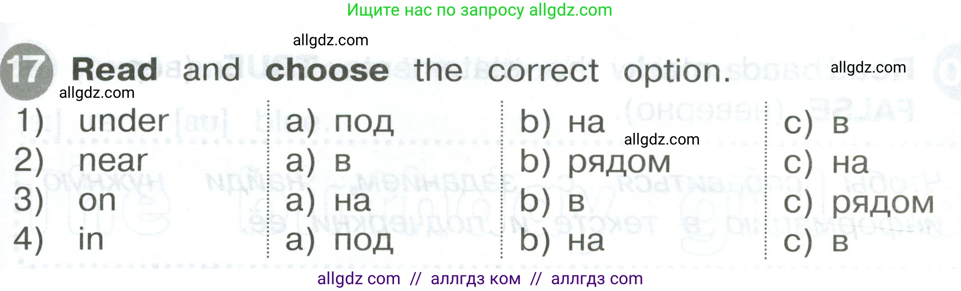 Английский язык (english), 2 класс Сборник упражнений, автор: Котова Марина Петровна, издательство Просвещение, Москва, 2023, белого цвета, страница 57, номер 17, Условие