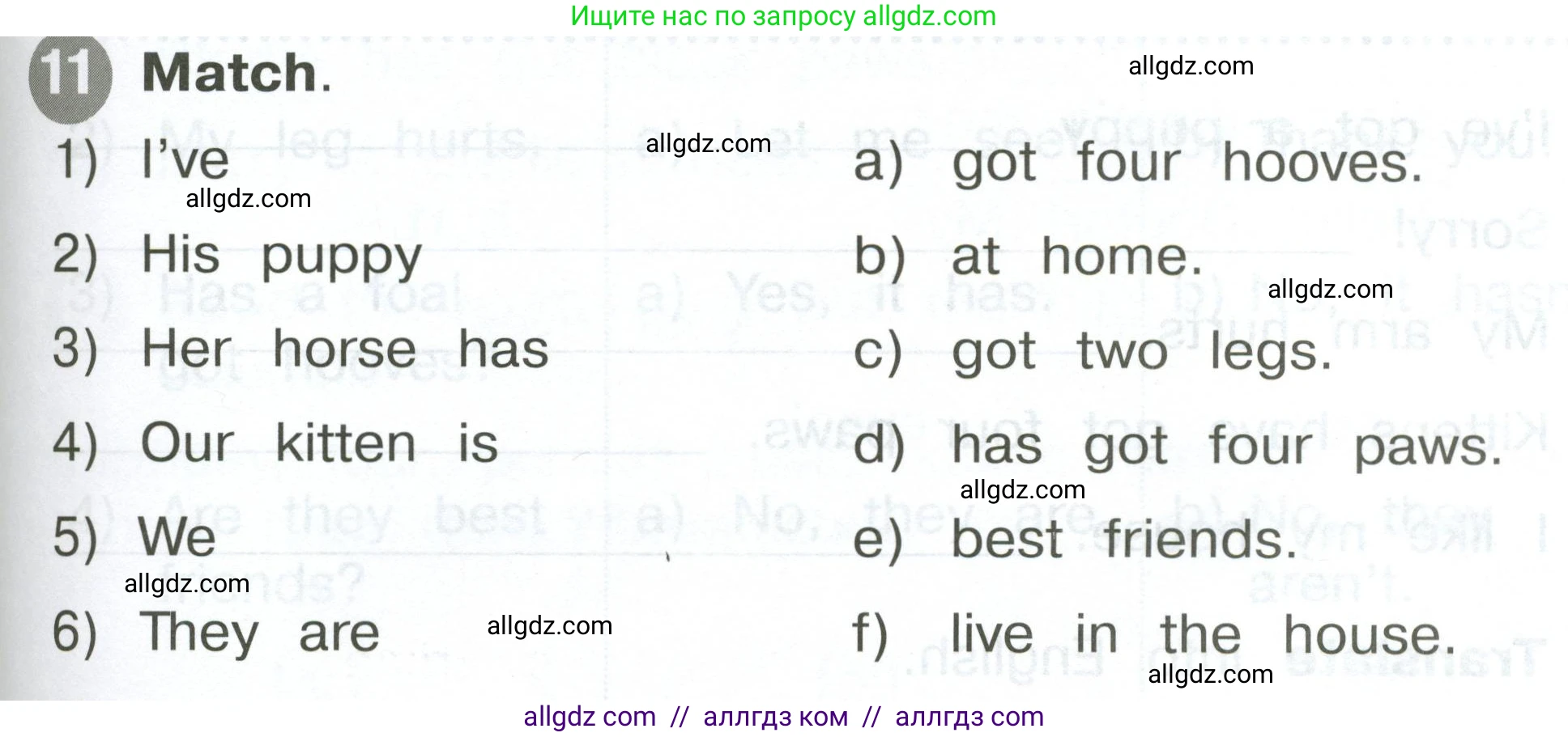 Английский язык (english), 2 класс Сборник упражнений, автор: Котова Марина Петровна, издательство Просвещение, Москва, 2023, белого цвета, страница 63, номер 11, Условие
