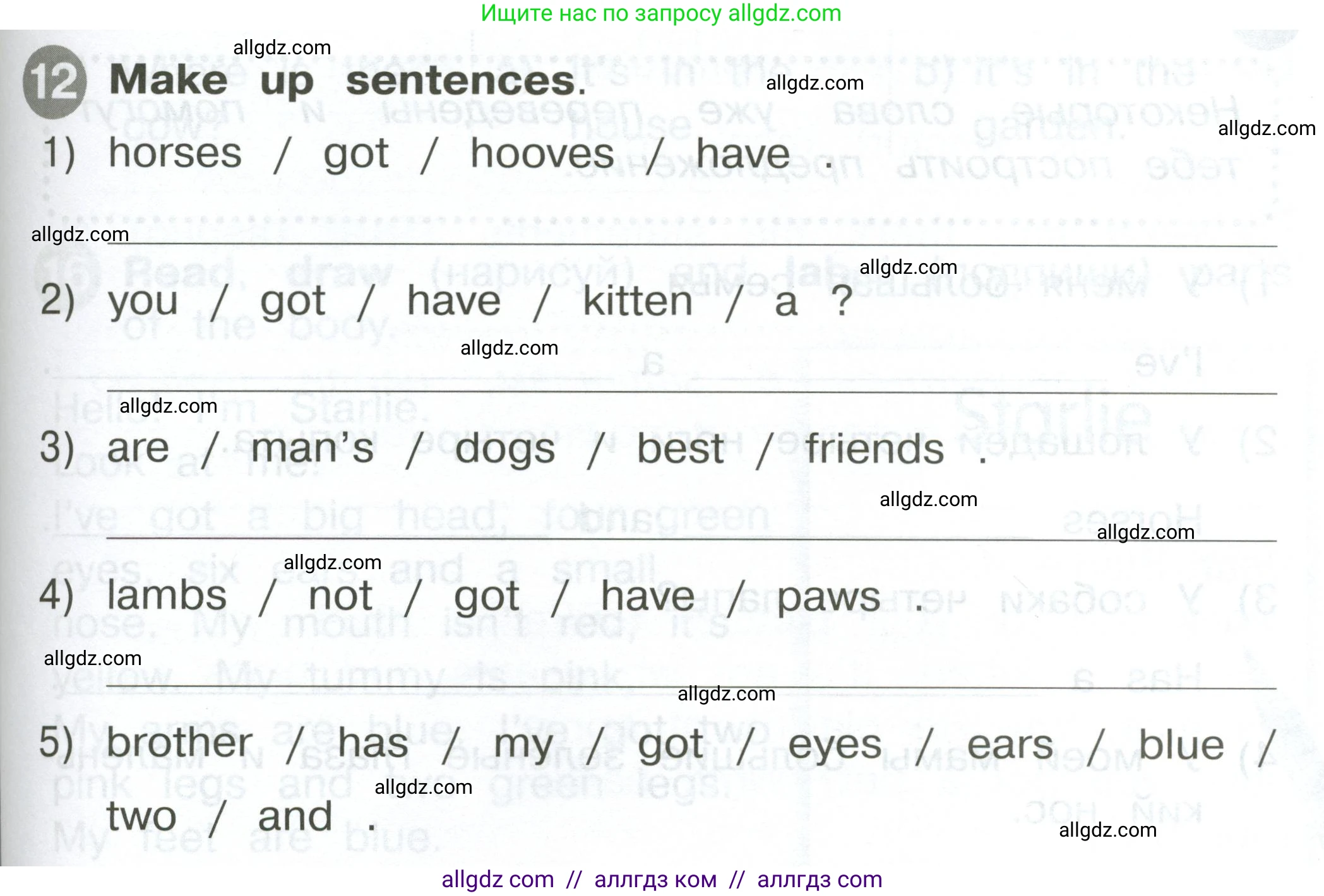 Английский язык (english), 2 класс Сборник упражнений, автор: Котова Марина Петровна, издательство Просвещение, Москва, 2023, белого цвета, страница 63, номер 12, Условие