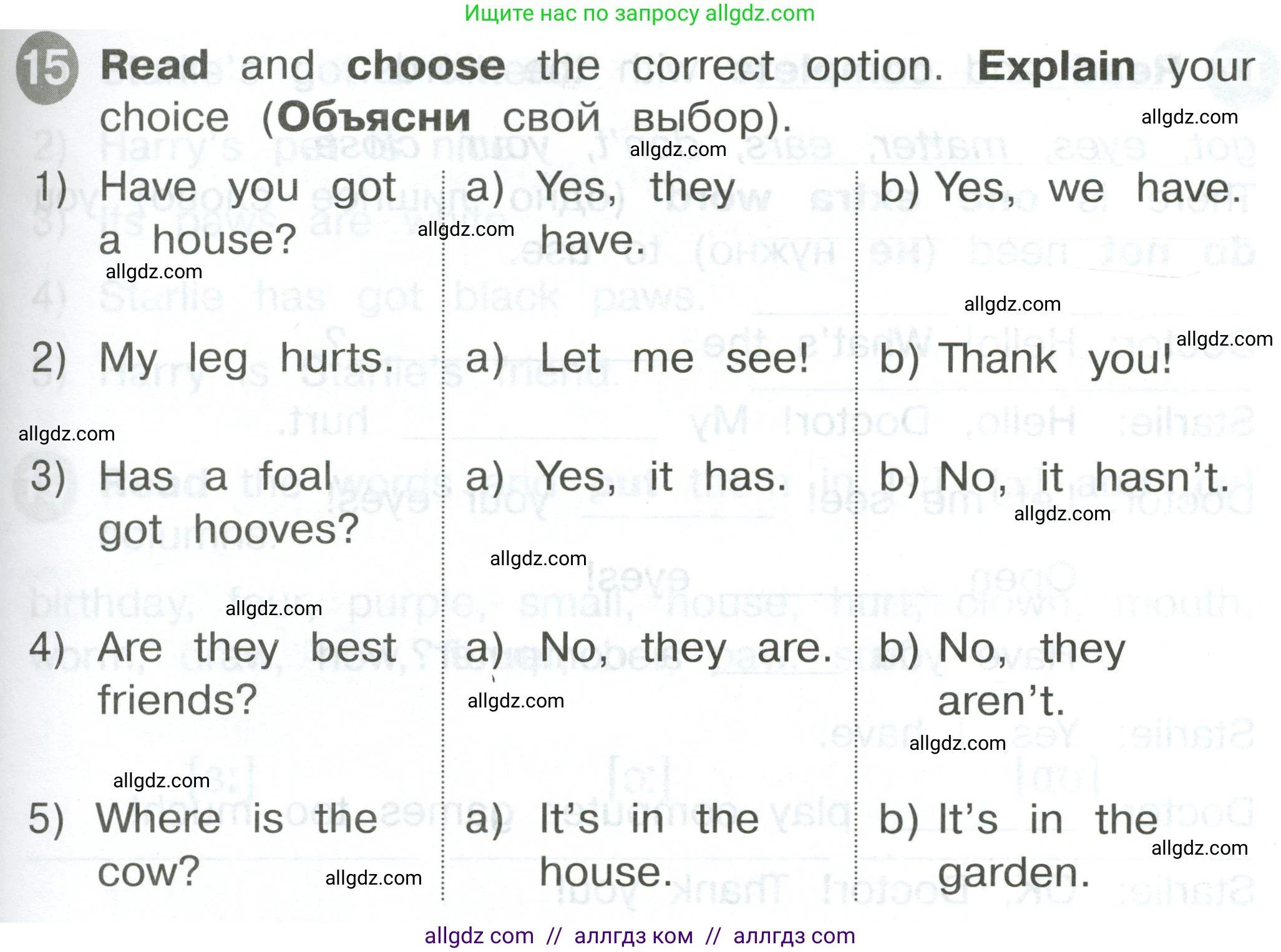 Английский язык (english), 2 класс Сборник упражнений, автор: Котова Марина Петровна, издательство Просвещение, Москва, 2023, белого цвета, страница 65, номер 15, Условие