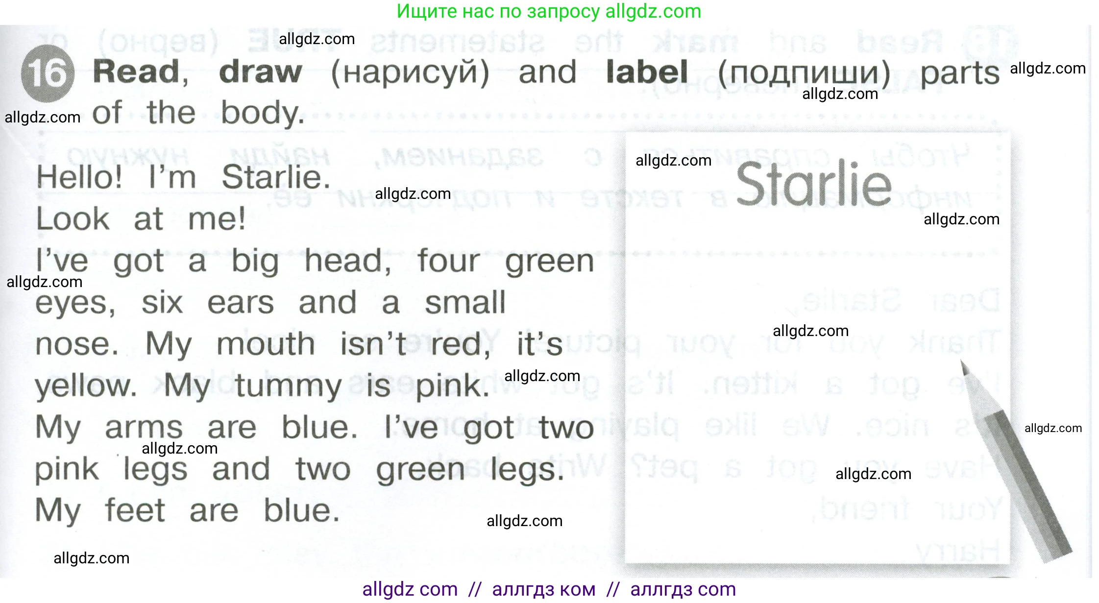 Английский язык (english), 2 класс Сборник упражнений, автор: Котова Марина Петровна, издательство Просвещение, Москва, 2023, белого цвета, страница 65, номер 16, Условие