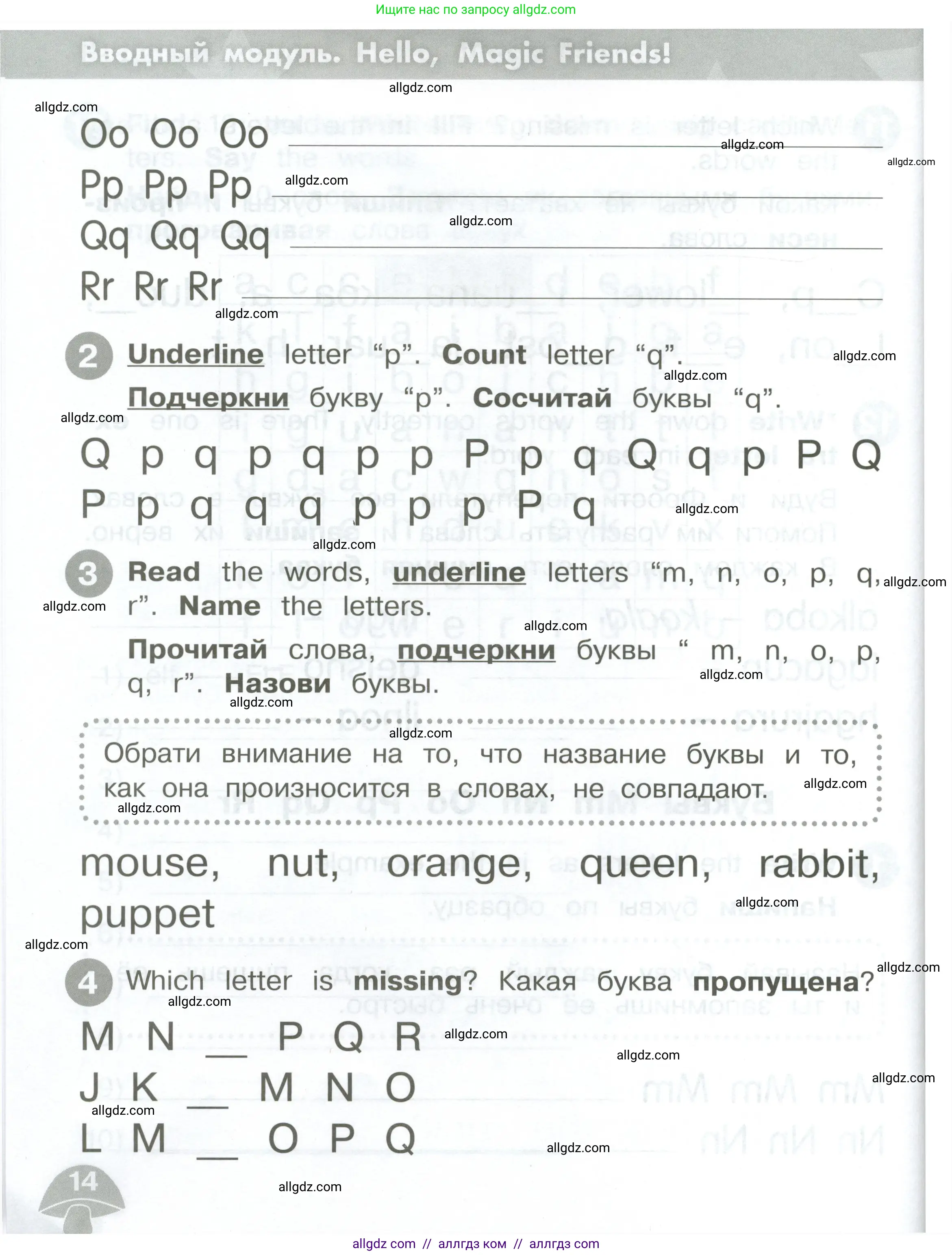 Английский язык (english), 2 класс Сборник упражнений, автор: Котова Марина Петровна, издательство Просвещение, Москва, 2023, белого цвета, страница 14