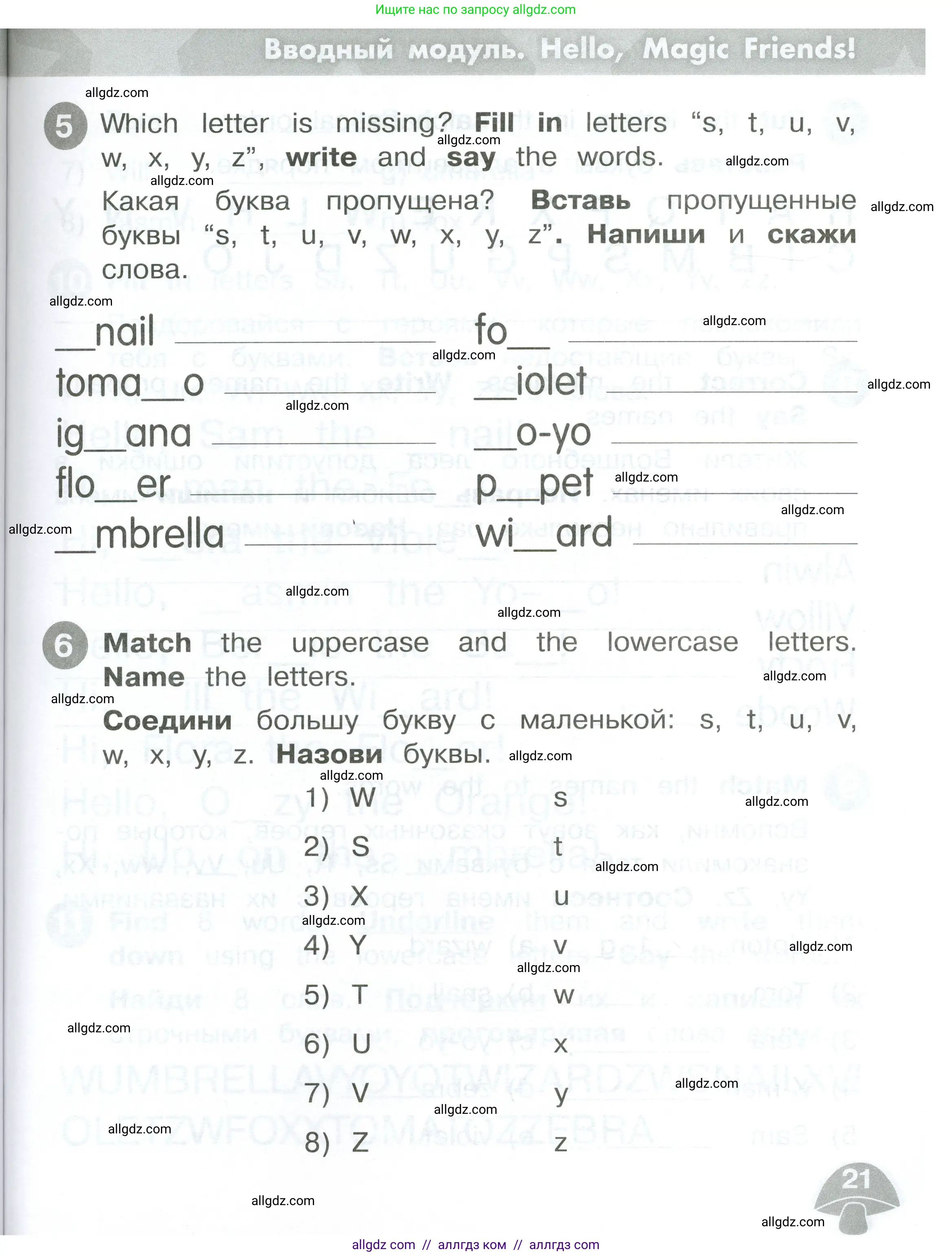 Английский язык (english), 2 класс Сборник упражнений, автор: Котова Марина Петровна, издательство Просвещение, Москва, 2023, белого цвета, страница 21