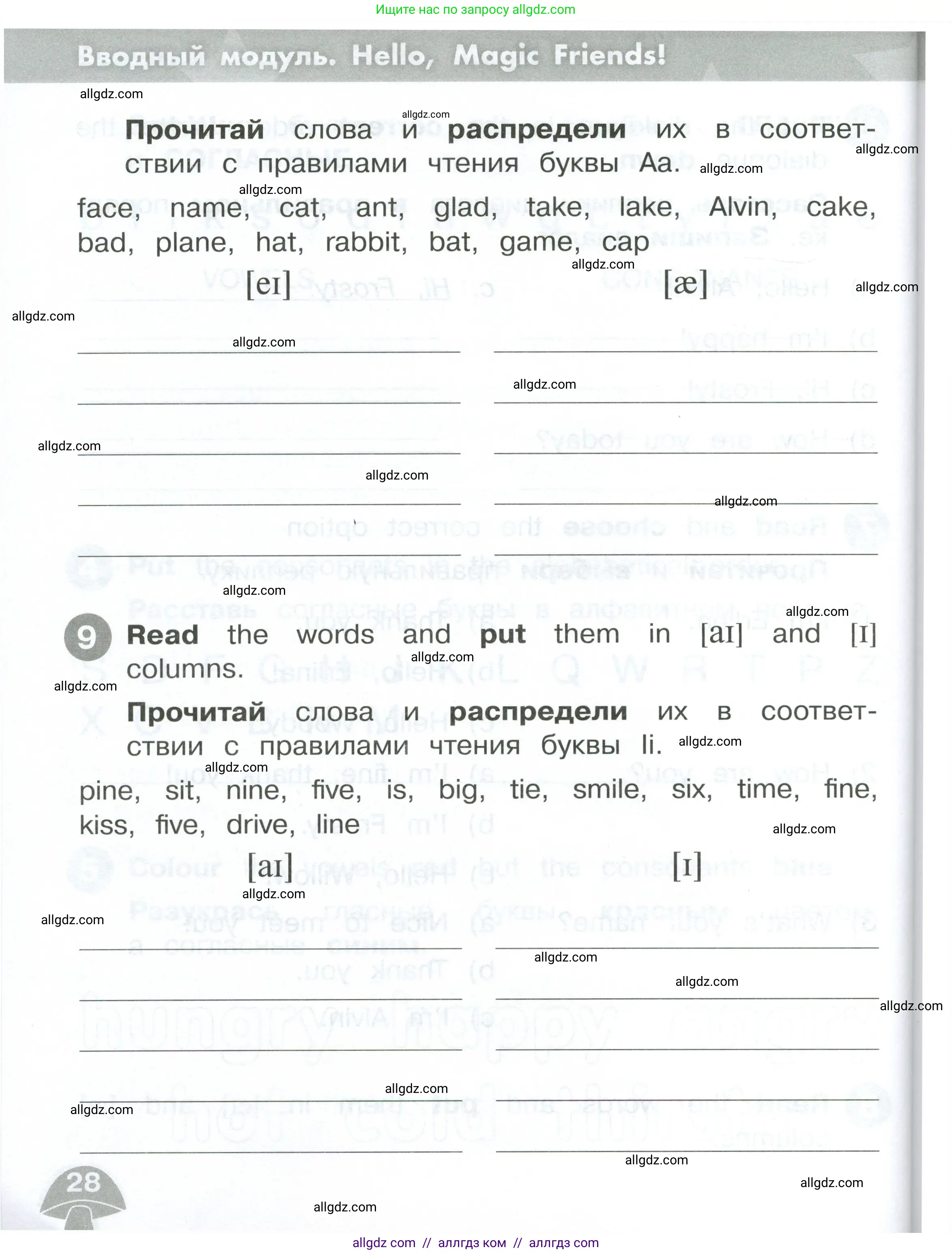 Английский язык (english), 2 класс Сборник упражнений, автор: Котова Марина Петровна, издательство Просвещение, Москва, 2023, белого цвета, страница 28