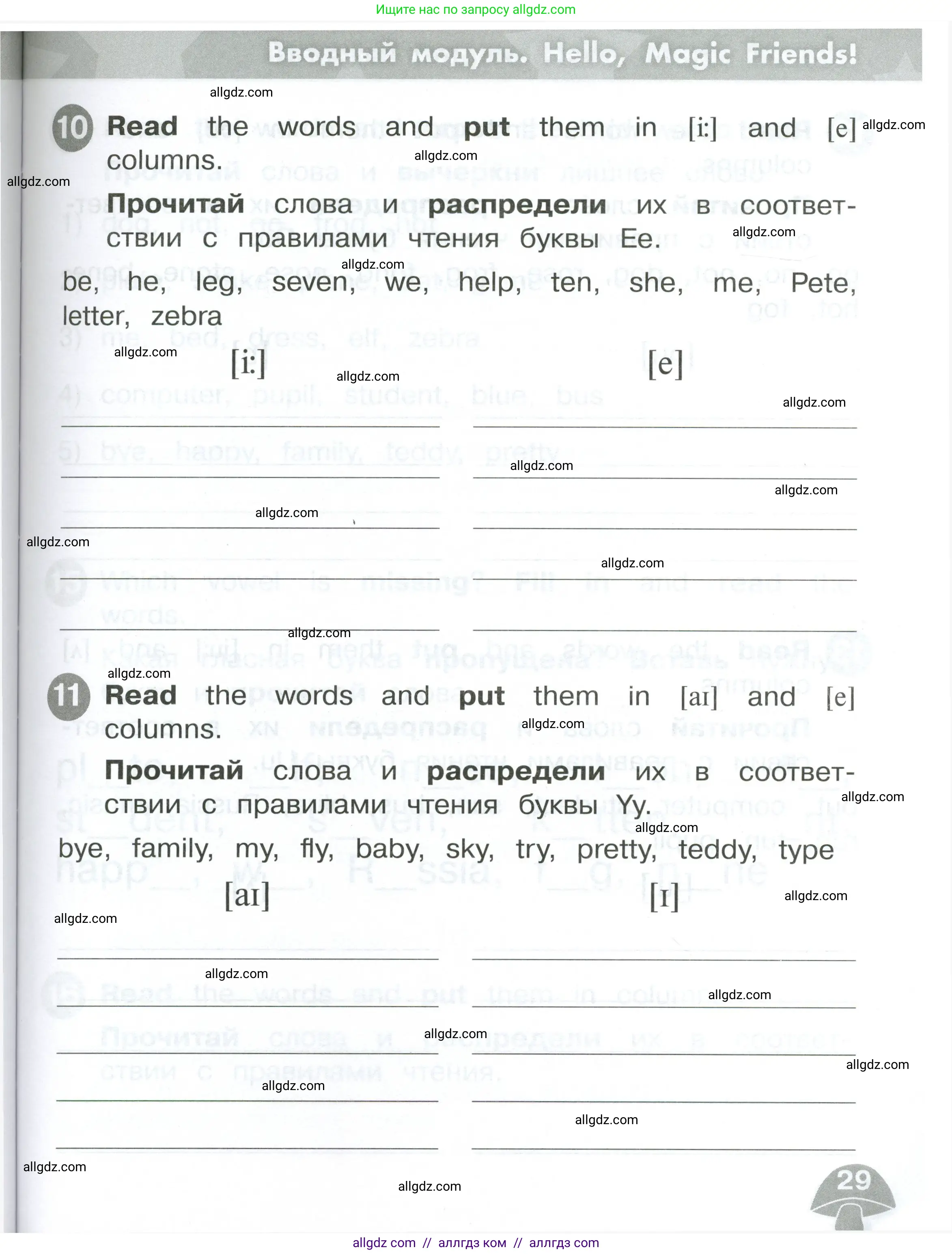 Английский язык (english), 2 класс Сборник упражнений, автор: Котова Марина Петровна, издательство Просвещение, Москва, 2023, белого цвета, страница 29