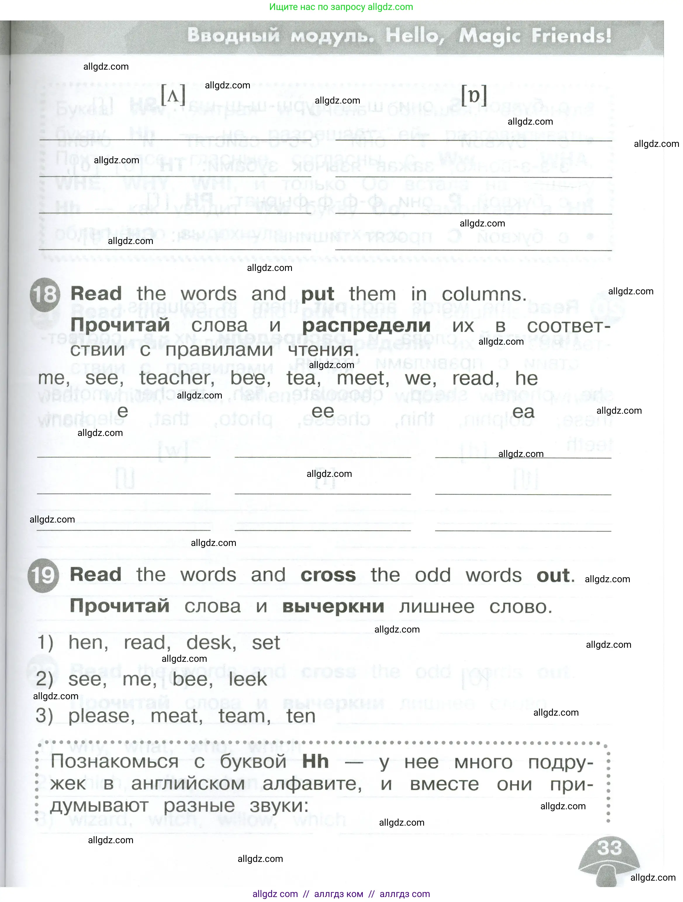 Английский язык (english), 2 класс Сборник упражнений, автор: Котова Марина Петровна, издательство Просвещение, Москва, 2023, белого цвета, страница 33