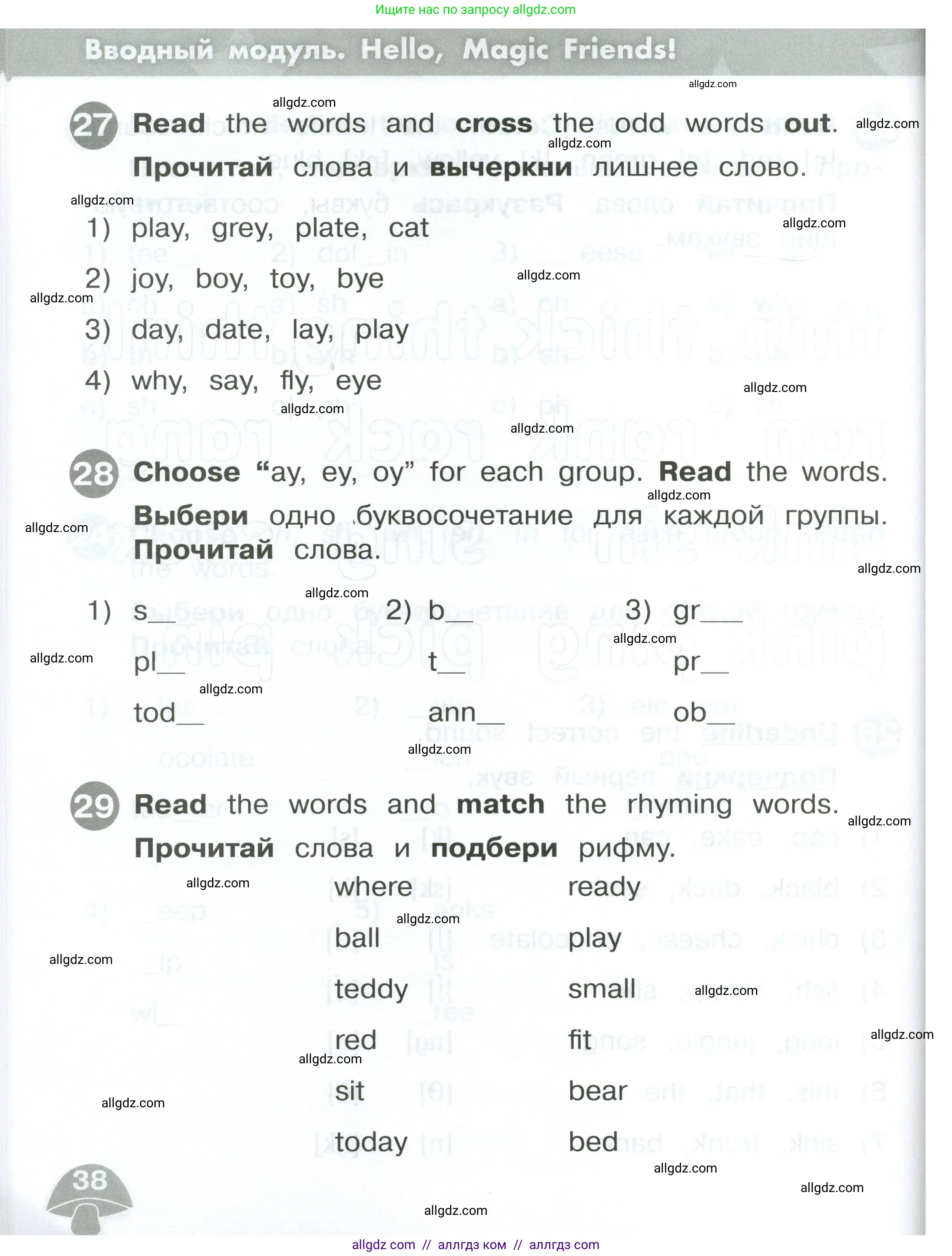 Английский язык (english), 2 класс Сборник упражнений, автор: Котова Марина Петровна, издательство Просвещение, Москва, 2023, белого цвета, страница 38